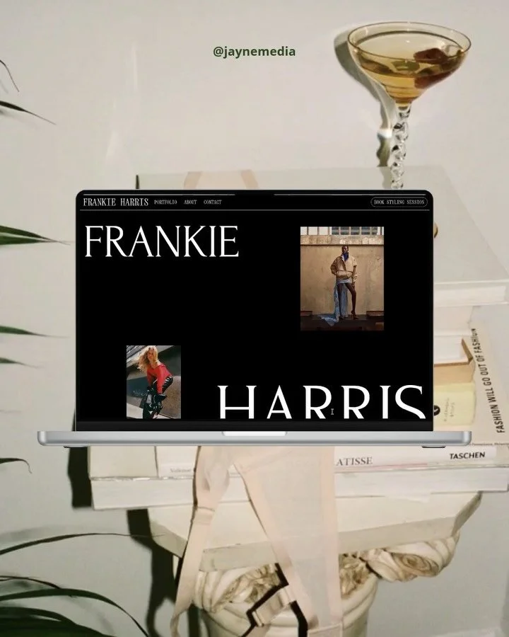 Who said strategic websites had to be boring?

I love a website with personality. Interesting layouts, oversized typography and unexpected details.

But behind the fun design decisions, there&rsquo;s always a strategy.

For this Frankie Harris Stylin