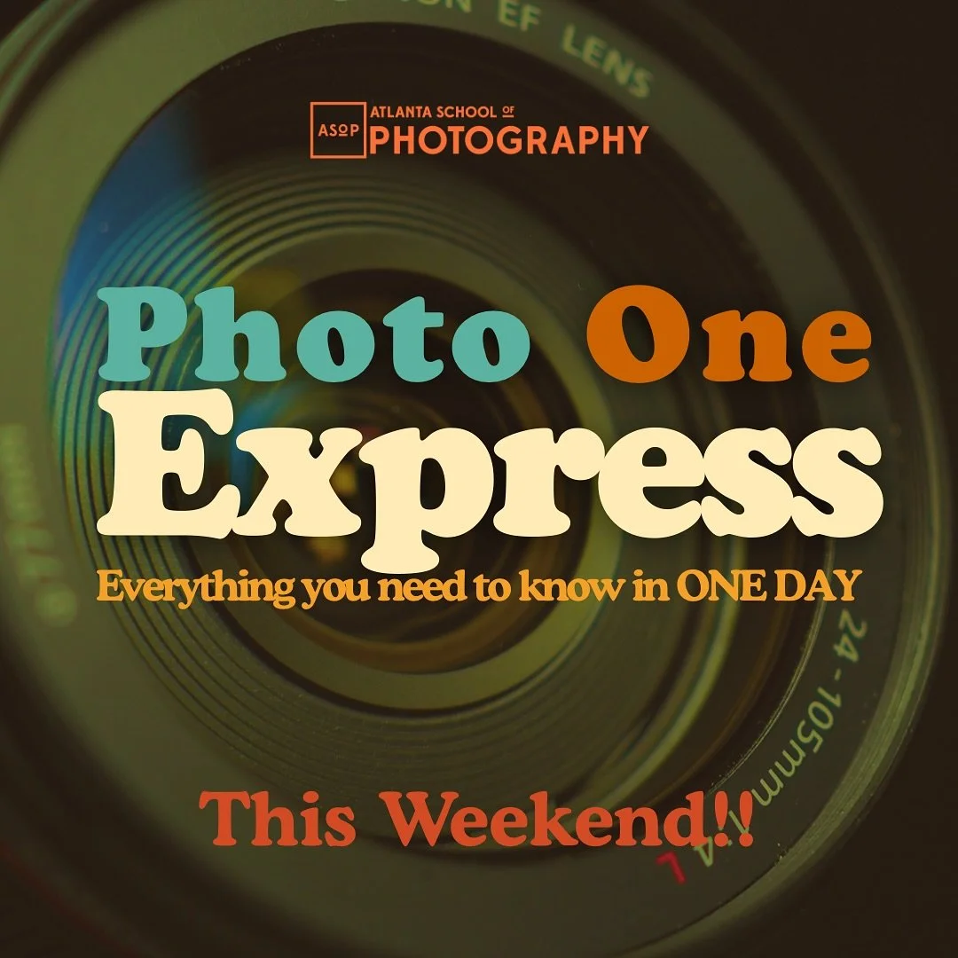 THiS SUNDAY ☀️ Join @atlschoolofphoto for Photo One EXPRESS! 10am- 3pm in Atlanta!

Everything you need to know in one day! We get you off of AUTO in by the afternoon.

Learn how to freeze motion for sports photography, have the perfect aperture for 