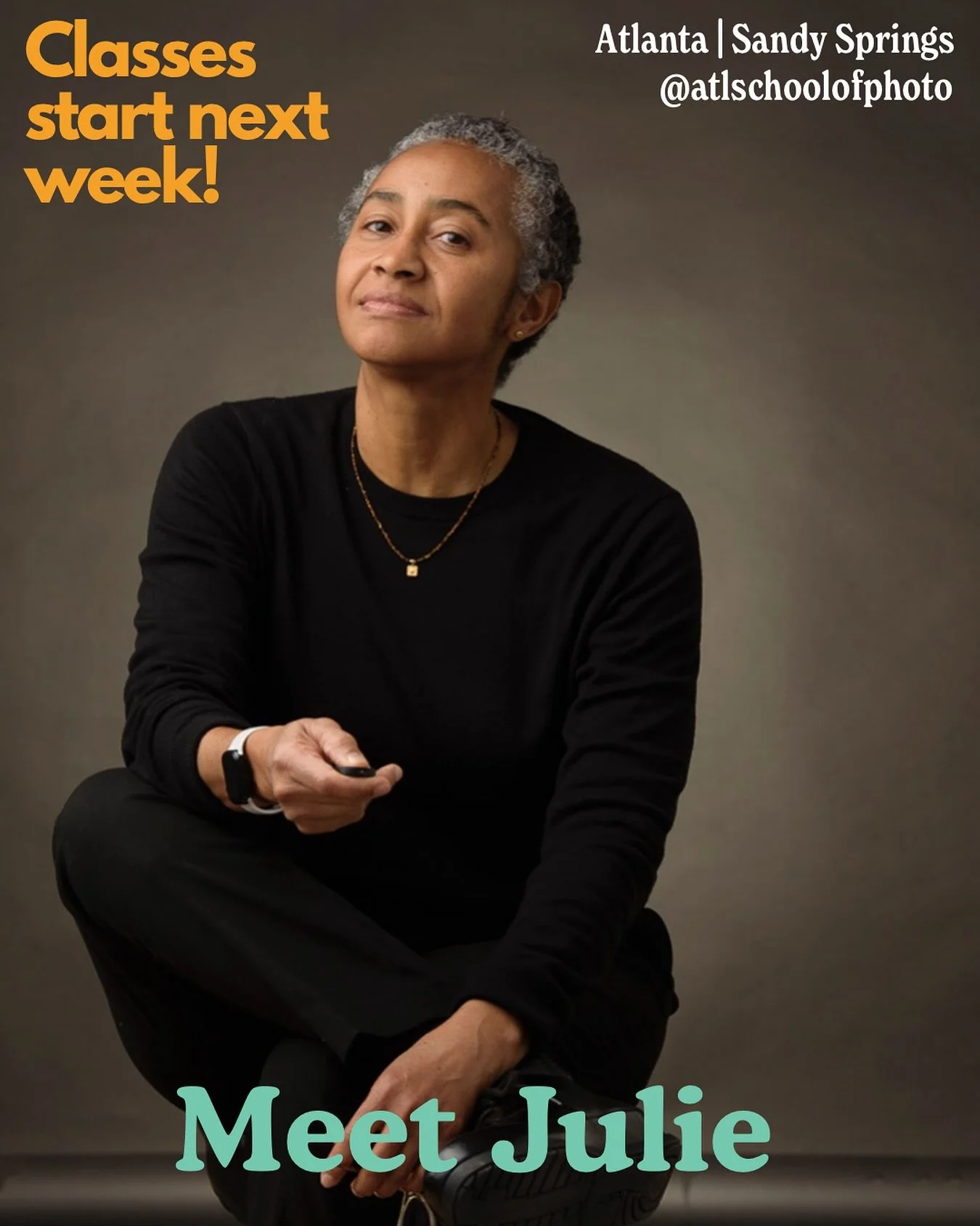 Ready for Photo 1 next week?? Get to know one of our amazing instructors @jyphoto 🫶🏻
✨About the amazing instructor @jyphoto:✨
Julie Yarbrough is a digital and film photographer and has been working in the Atlanta area since 1996. She was educated