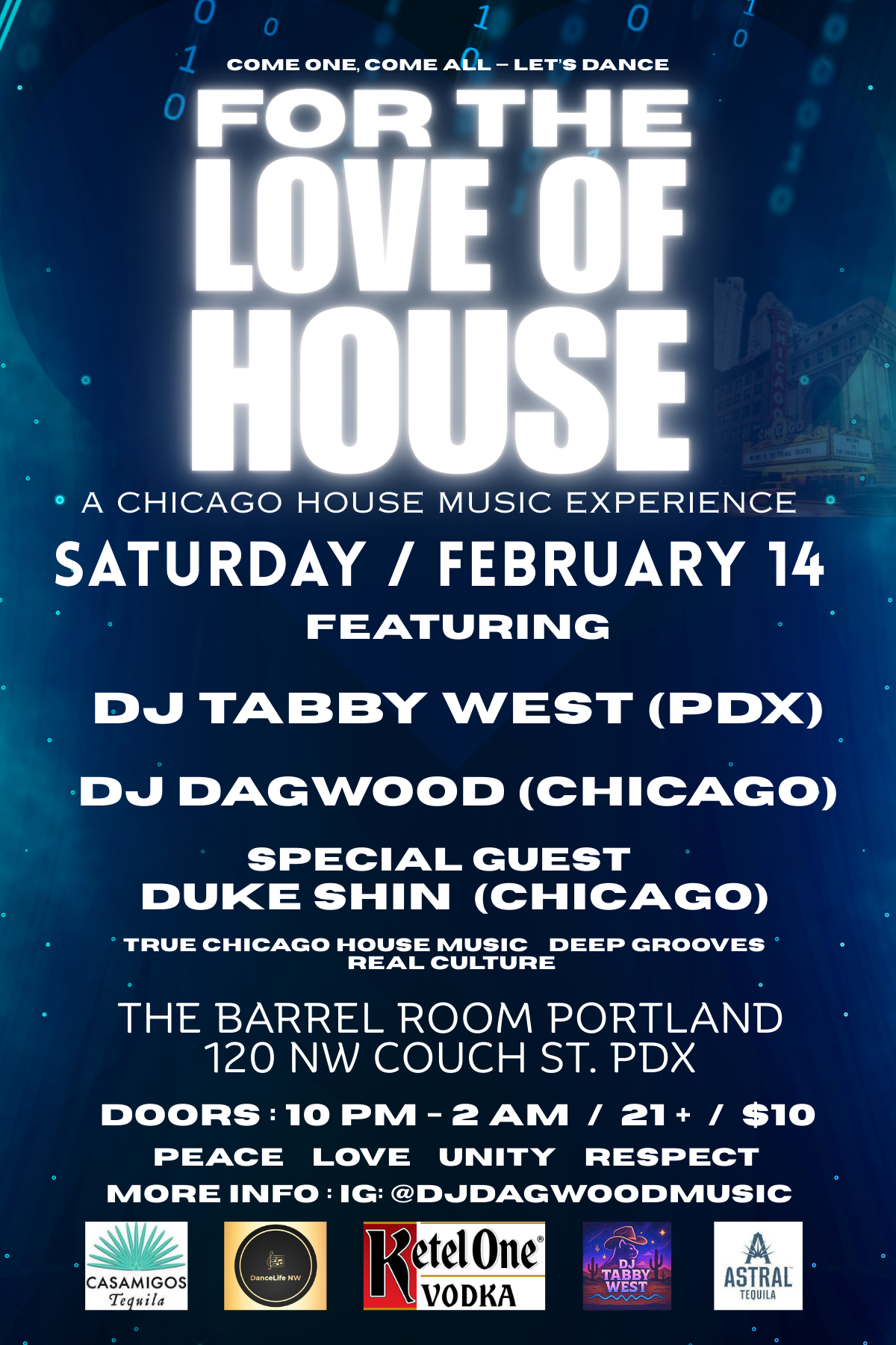 For The Love Of House (PDX): DJ Tabby West / DJ Dagwood / Duke Shin