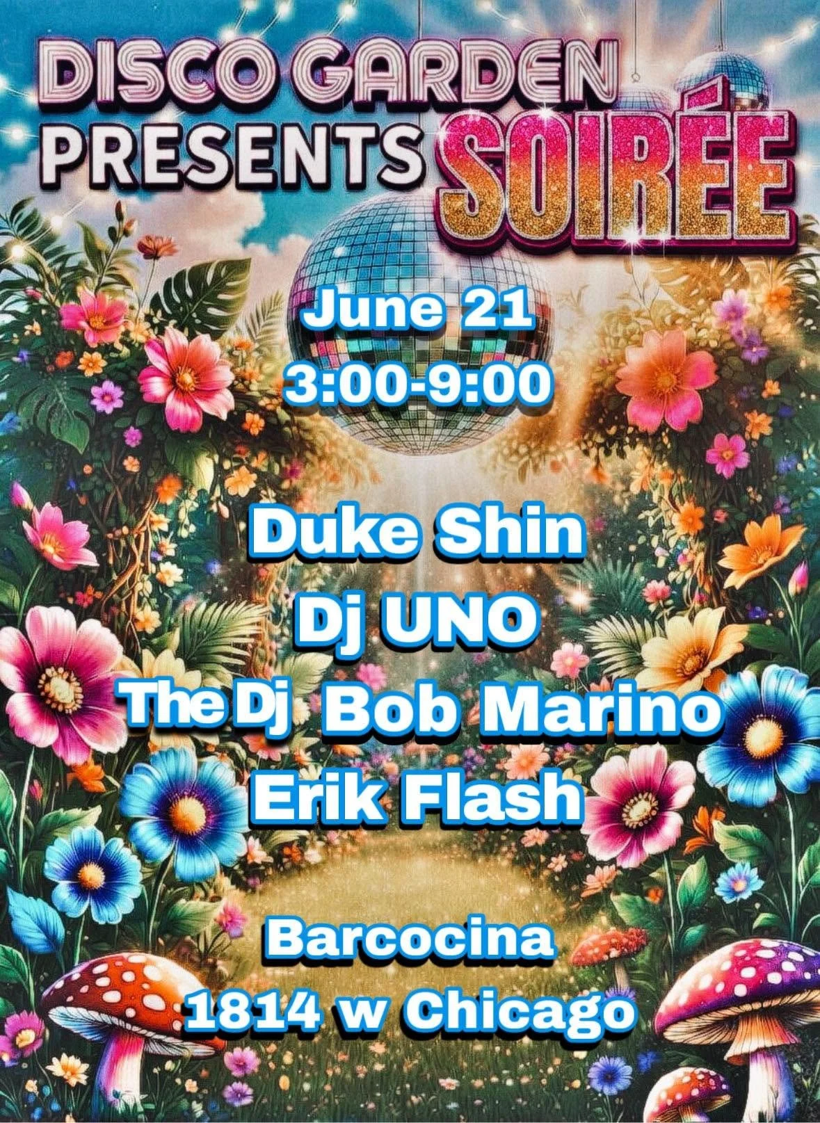 Soirée: Duke Shin / DJ Uno / The DJ Bob Marino / Erik Flash / 