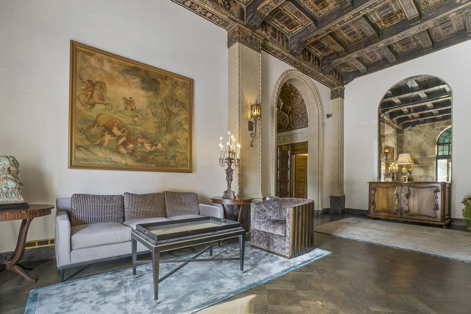 Sectional in Lobby at El Royale Apartments