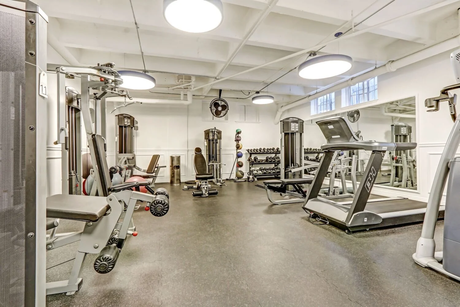 Gym at The El Royale Apartments