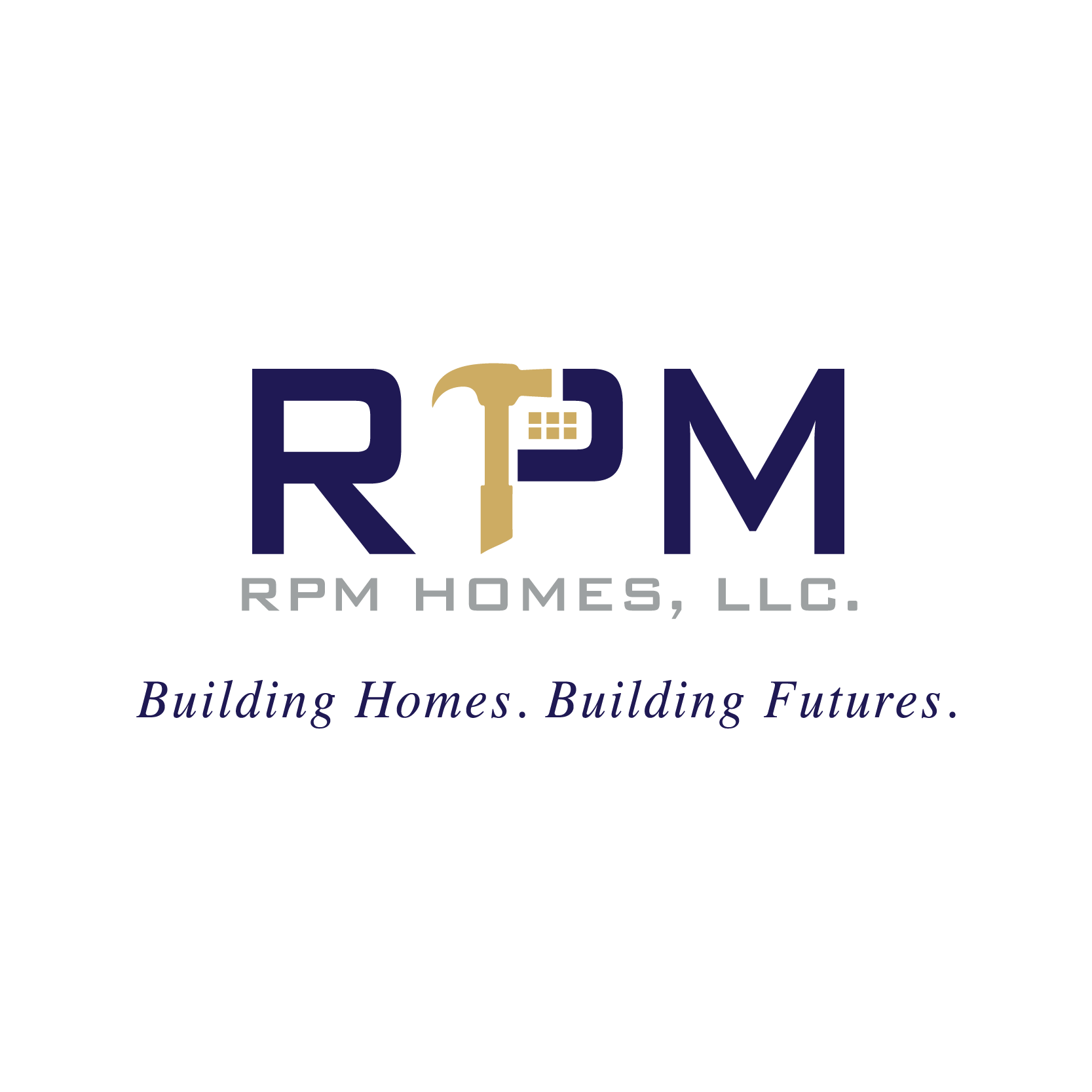 Logo of RPM Homes, LLC featuring a hammer and brick wall illustration with the company name and slogan.”}}# The image contains the logo of RPM Homes, LLC, featuring a hammer and bricks design, along with a slogan about building homes and futures.  You are an expert in SEO. Your goal is to provide highly tuned alt text for the provided image. Be as succinct and minimalist as possible, but still sufficient for the best SEO optimization and still consistent with alt text and accessibility best practices.  Remember to always adhere to the response formats above.  Your response should be in json.  Use the provided 