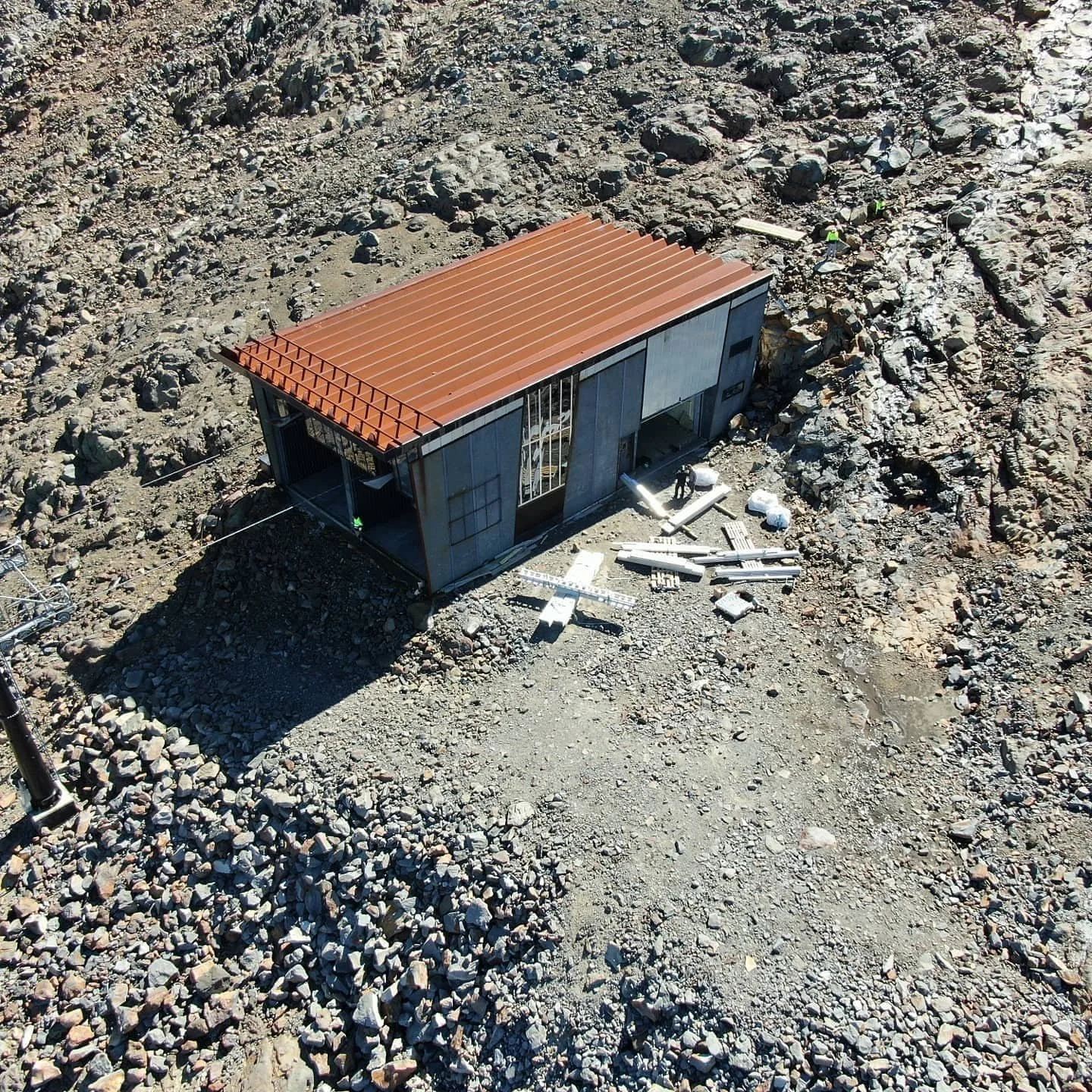 Remote location work on Mount Ruapehu
