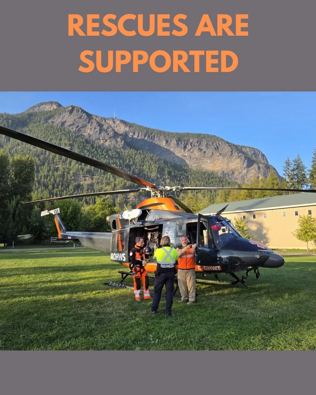 Operational funding supports missions. 
Donors support helps maintain readiness between them. 
🙏 Donate, link in bio. 

#helicopterrescue #sar #searchandrescue #okanagan #support