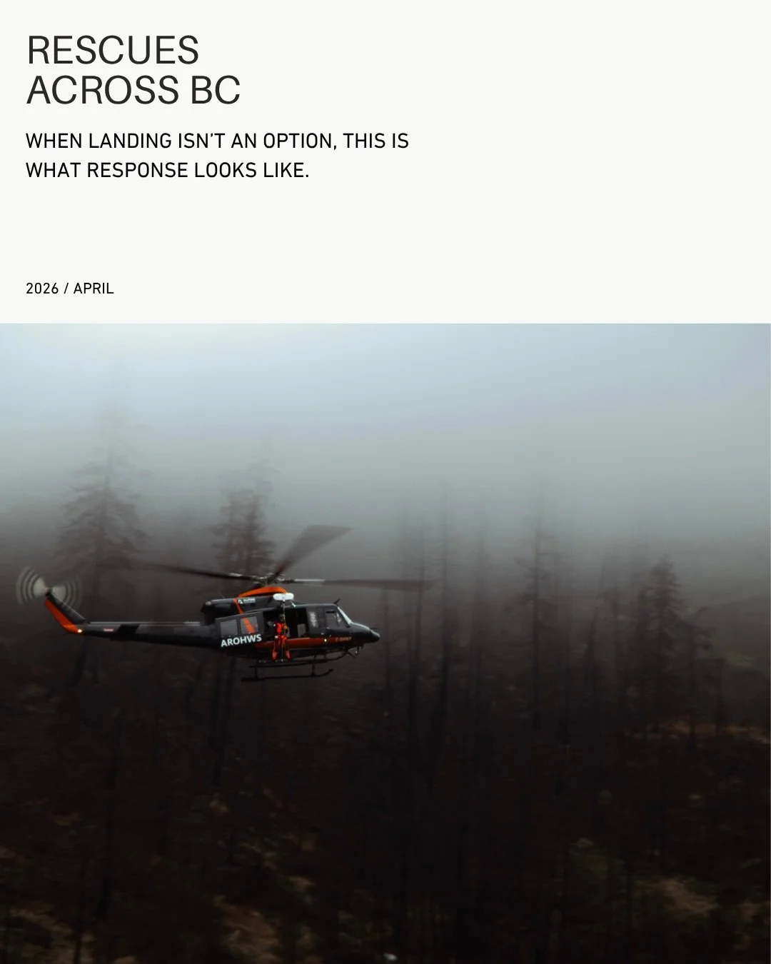 When landing isn&rsquo;t an option, this is what response looks like. 
🙏Donate today. Link in bio.