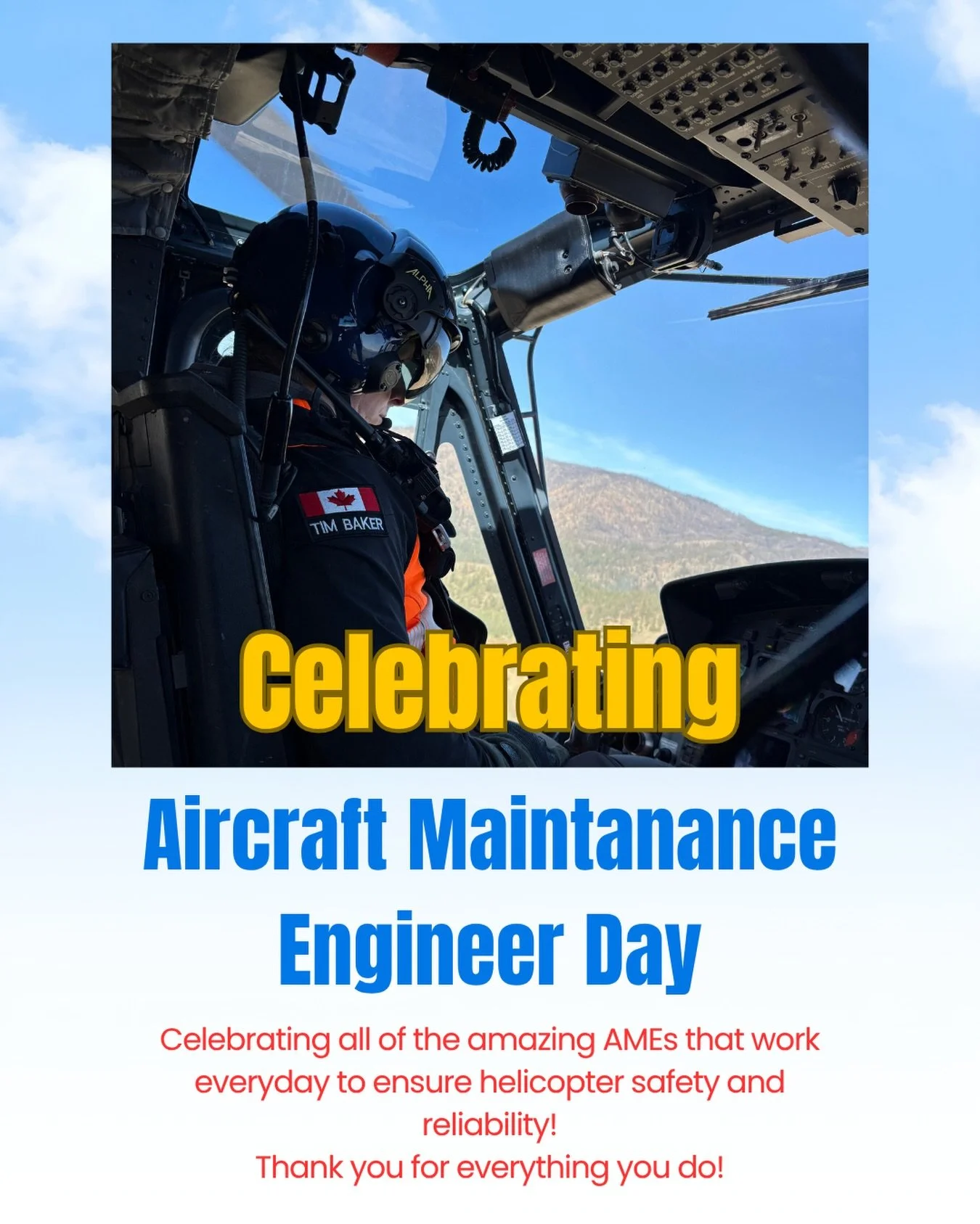 Thank you to all the amazing AMEs that keep us in the air everyday!

#ame #aircraftmaintenance #helicopter