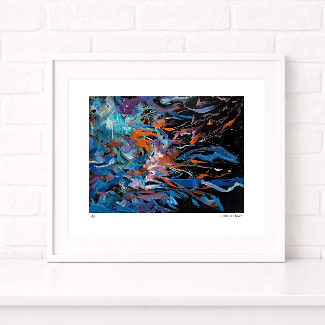 Framed Print by Sarah Kraning - Denial is a River.png
