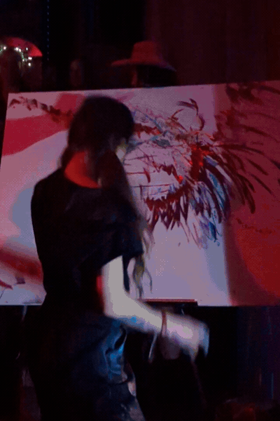 Live stage set with Bob Moses