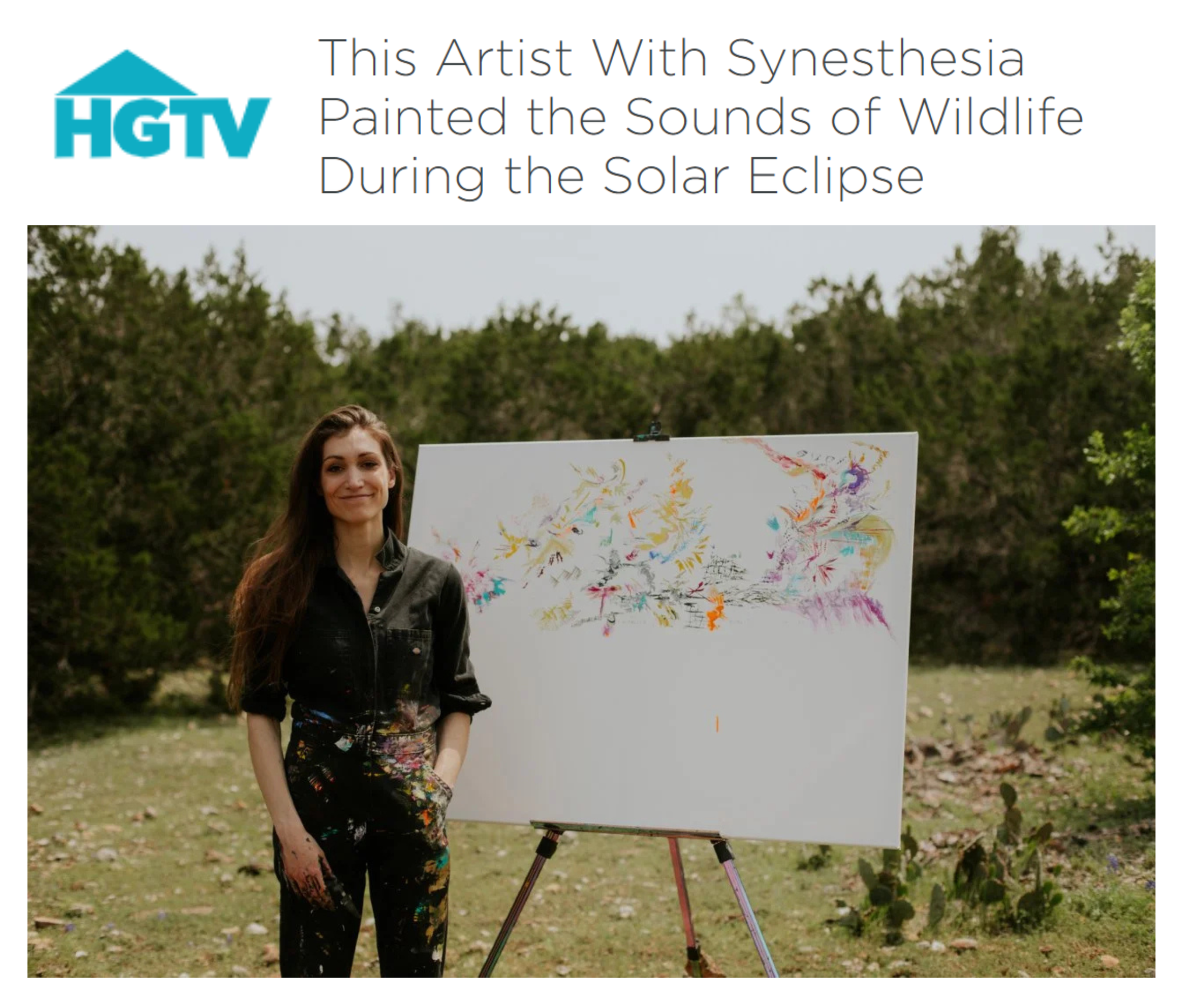 Painting the sounds of the eclipse for Rewild