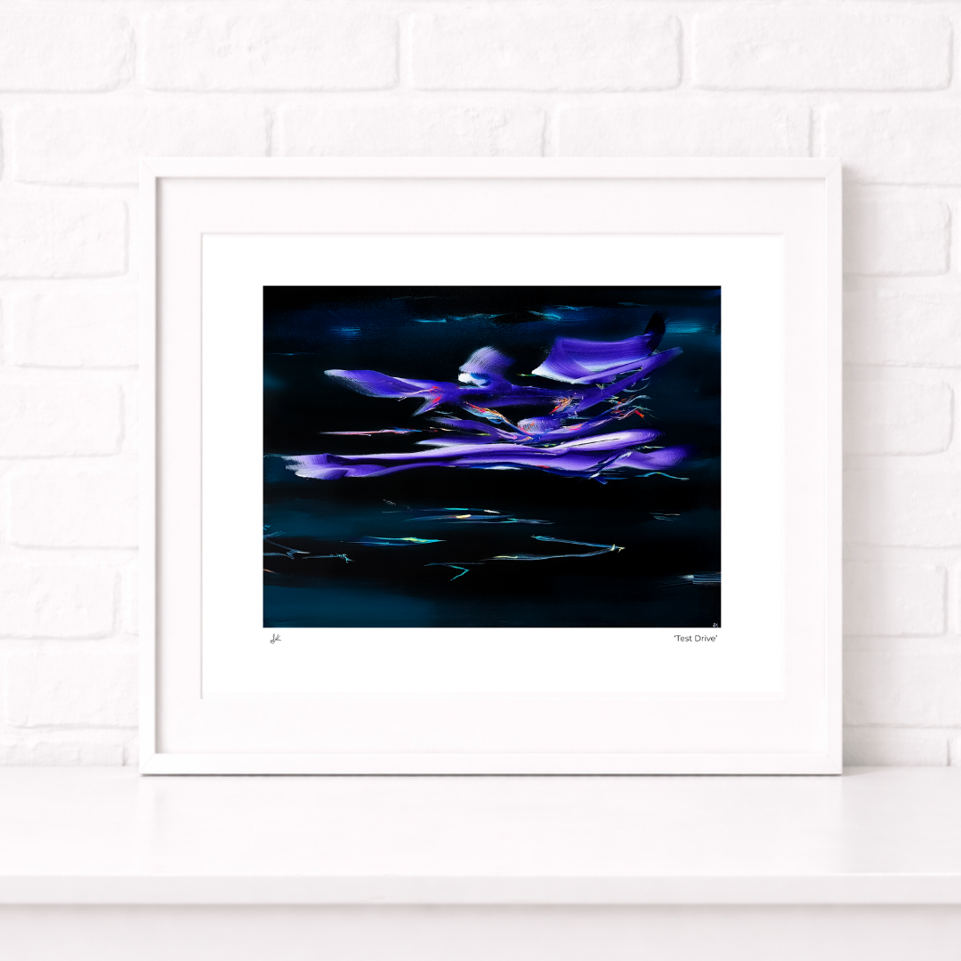 Framed Print by Sarah Kraning - Test Drive.png