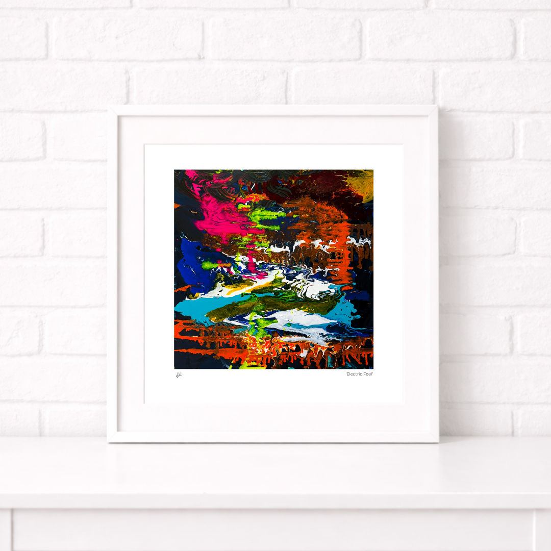 Framed Print by Sarah Kraning - Electric Feel.png
