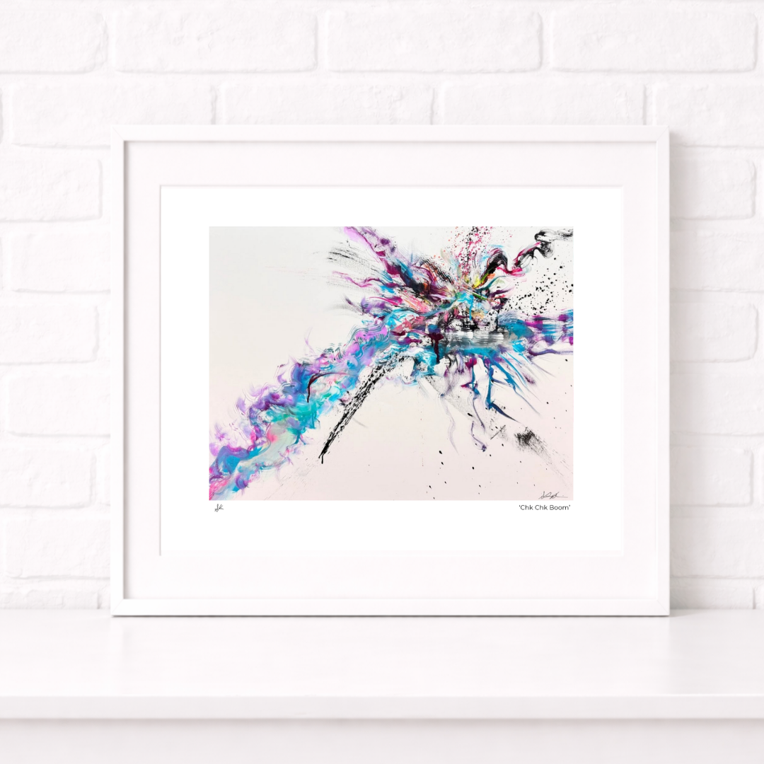 Framed Print by Sarah Kraning - Chk Chk Boom.png