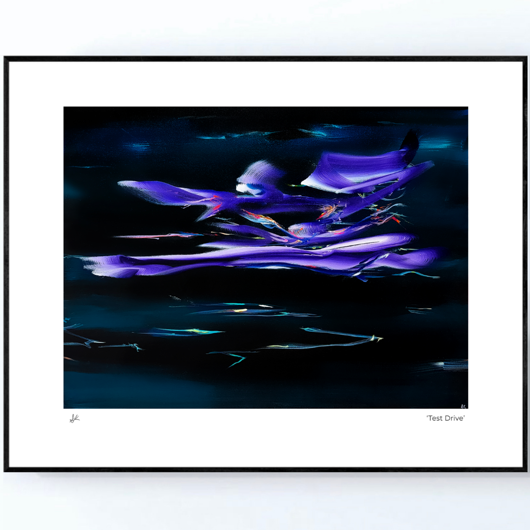 HTTYD 'Test Drive' artwork print by Sarah Kraning - Framed.png