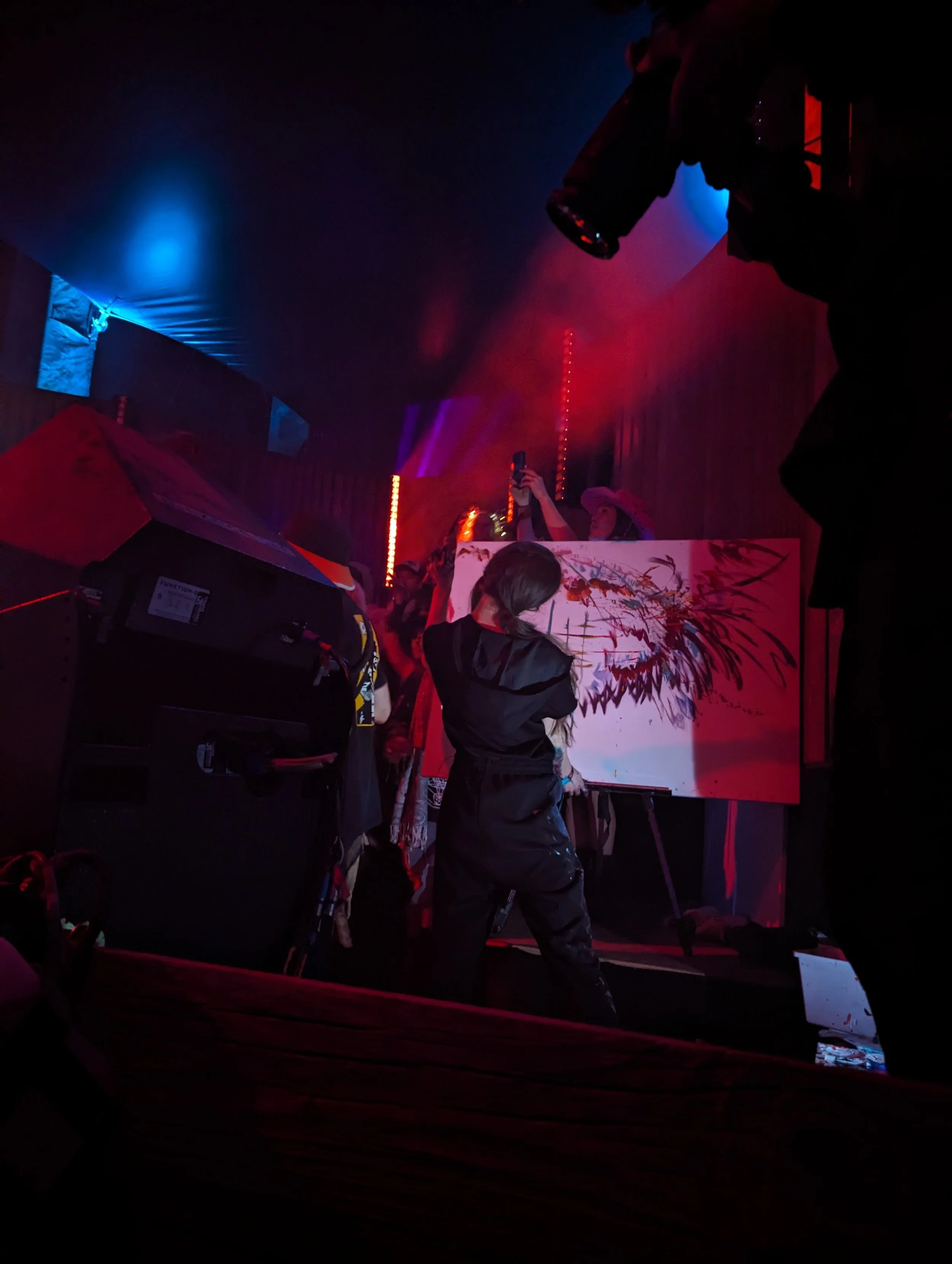 Live stage set with Bob Moses