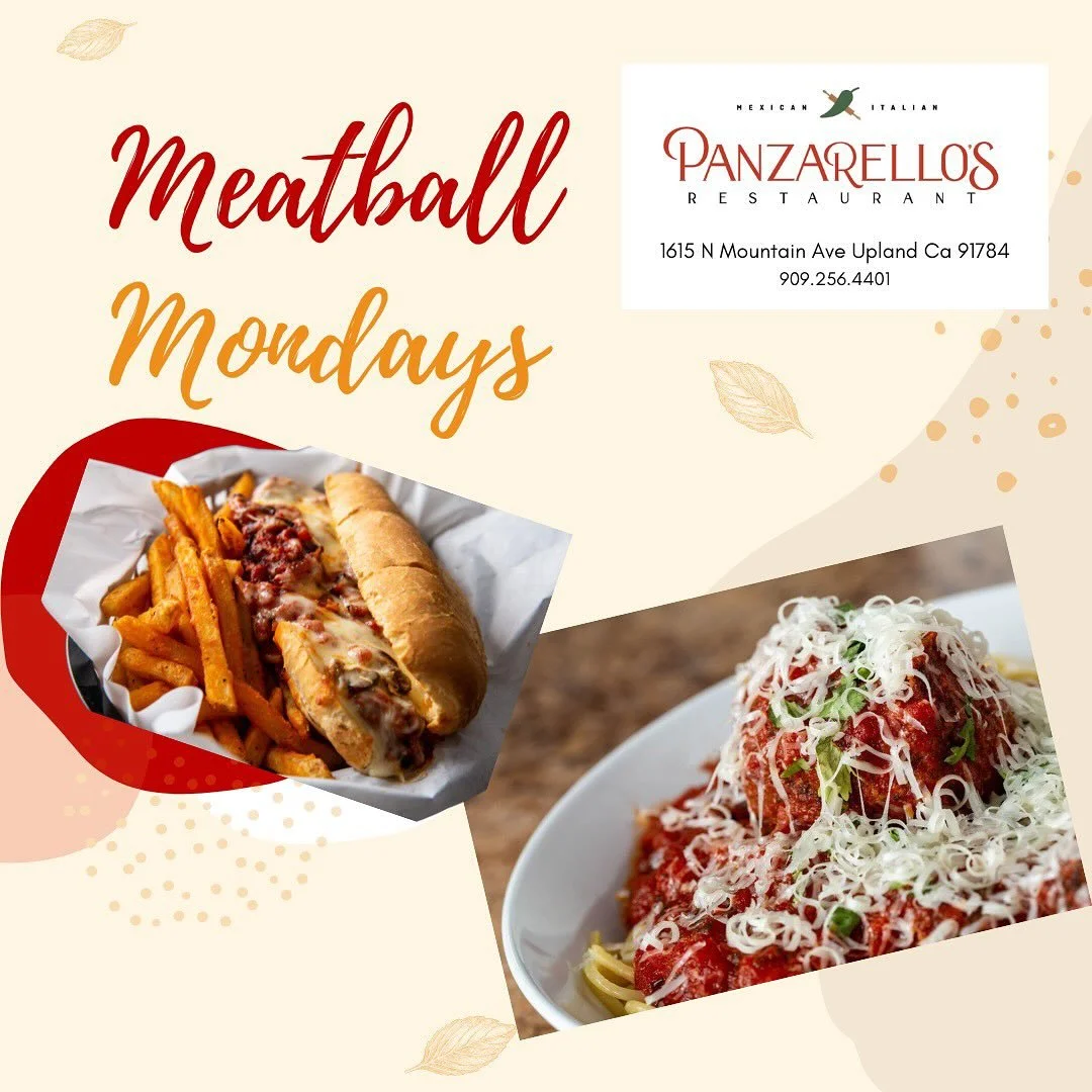 Meatball Mondays!!! Come check us out! #panzarellos #panzarellosrestaurant #eatupland #meatballs #meatballmondays #foodies