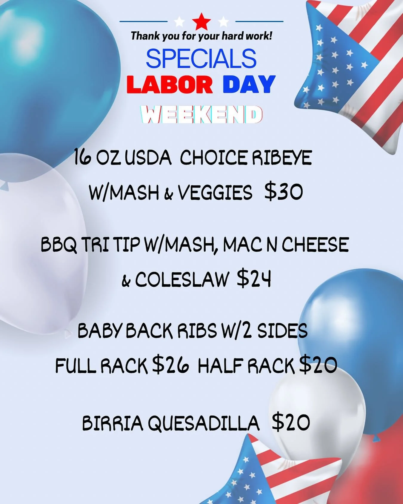 Labor Day Weekend Specials!!! Starts Friday! Enjoy your Labor Day weekend with some delicious BBQ! So tender and full of flavor! #panzarellos #panzarellosrestaurant  #laborday #labordayweekend #labordayspecials #labordayweekendspecials #panzarellosbb