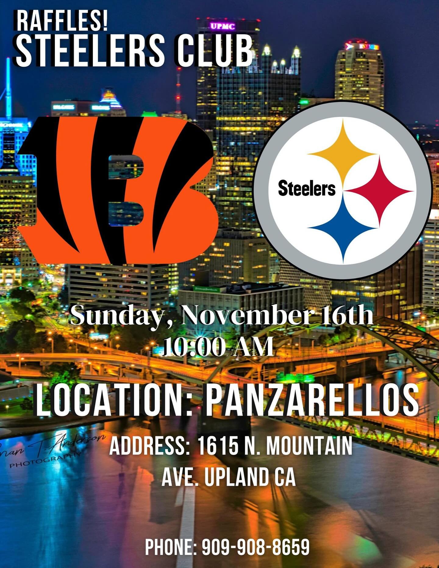 Let&rsquo;s go Pittsburgh!! #steelers #pittsburghsteelers #letsgosteelers #steelersfootball #panzarelloslovethesteelers #panzarellosrestaurant