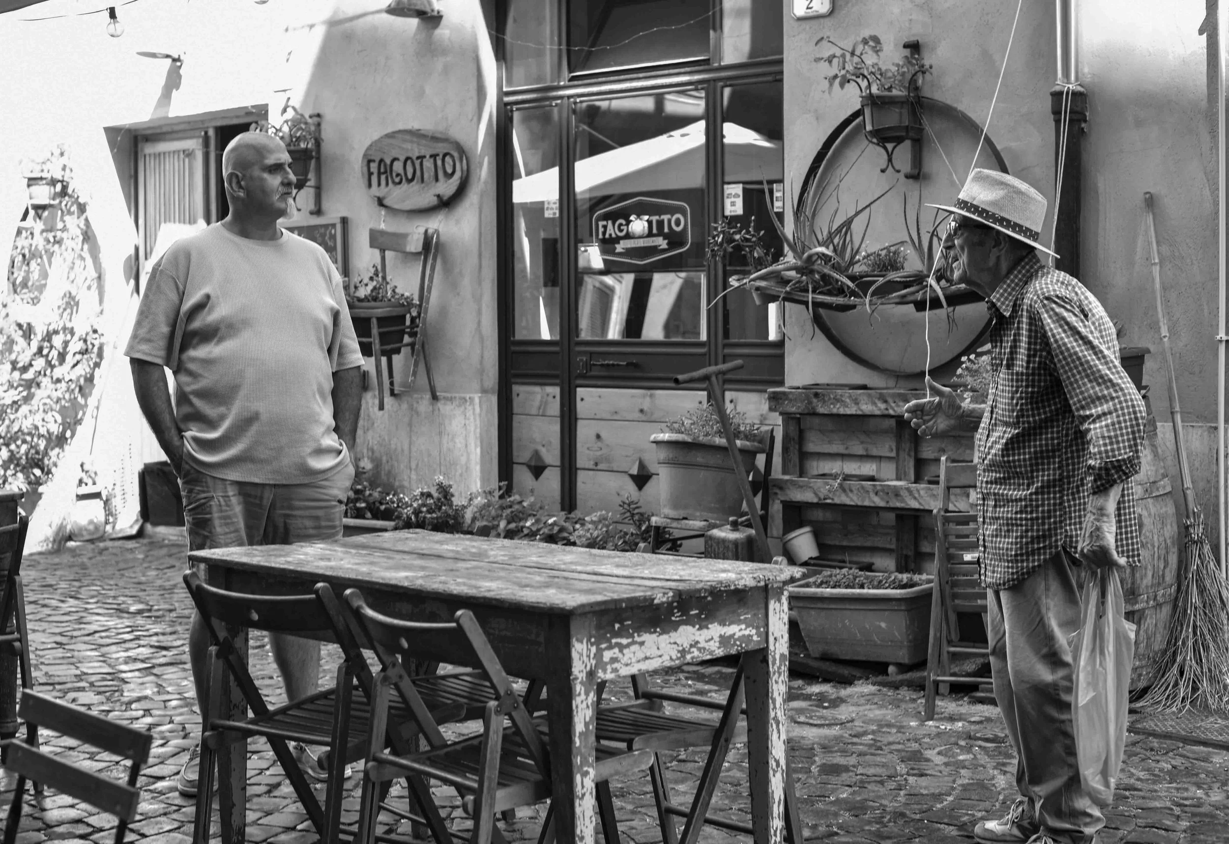 Remigio ed il suo amico, Frascati, 2025, Giclée Fine Art Matte Paper 24”x 36”