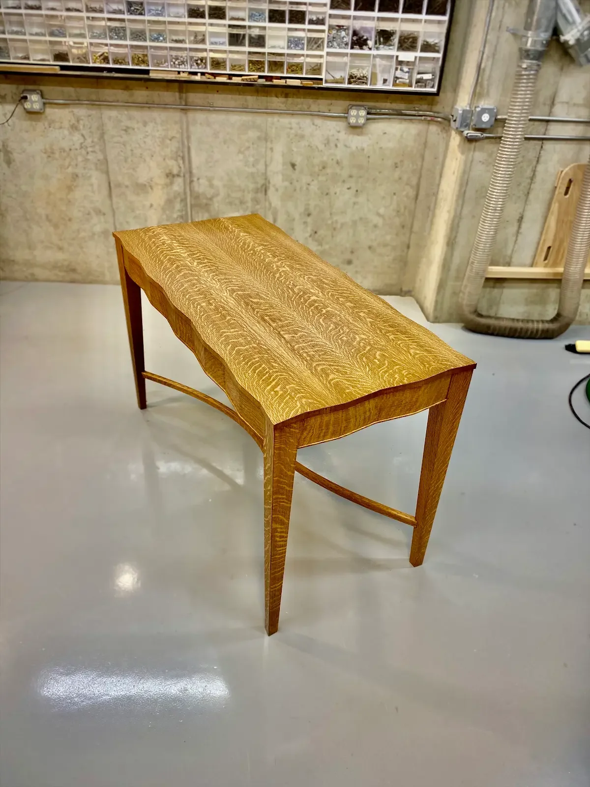  "Quarter Sawn White Oak Appreciation Table" (2020).  54"x25"x30"