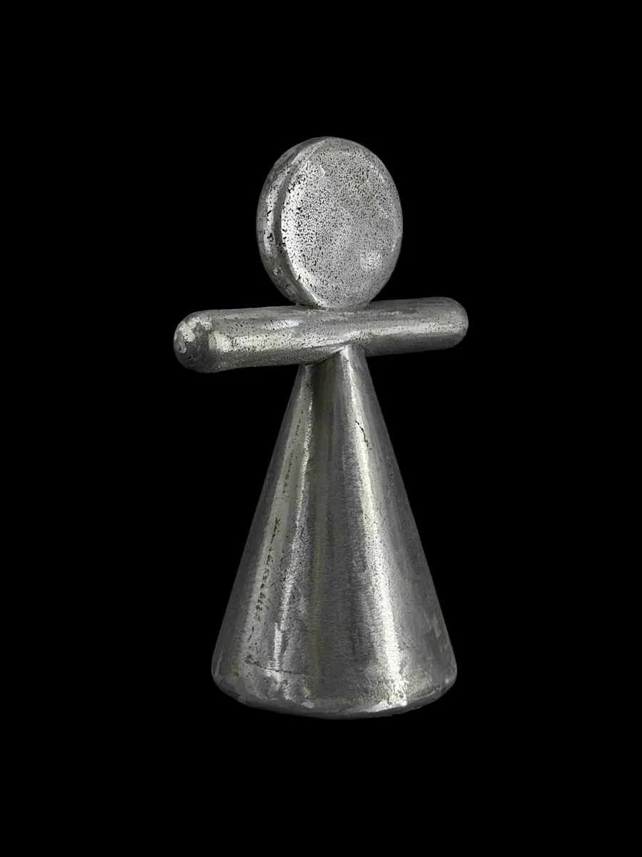 Small Aluminum Motanka, Ola Rondiak, 2025, Aluminum, 11 x 8 x 5 in