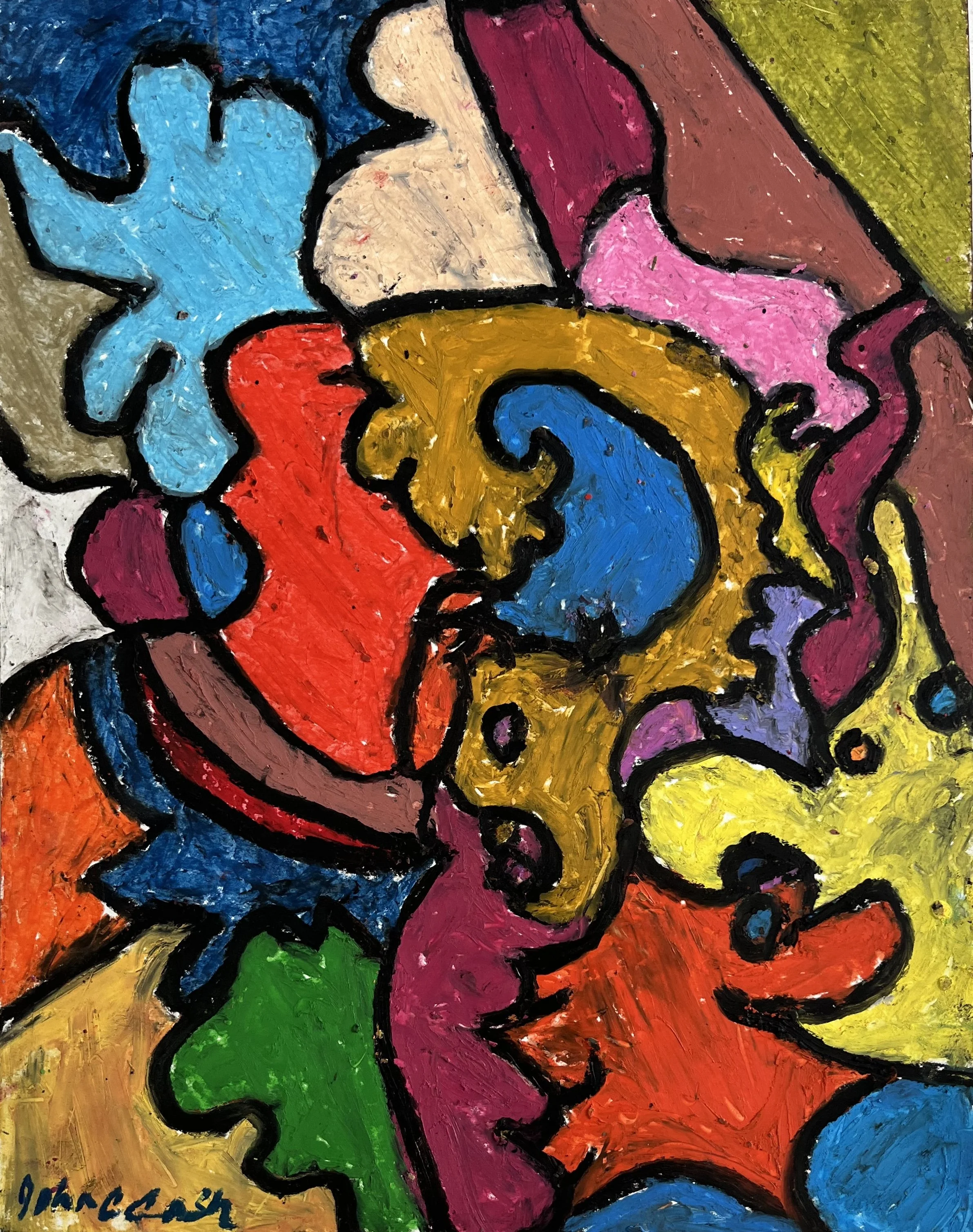 Pato's Rainbow, The Kings Ear, 2025, Pastel on paper, 22 x 30in