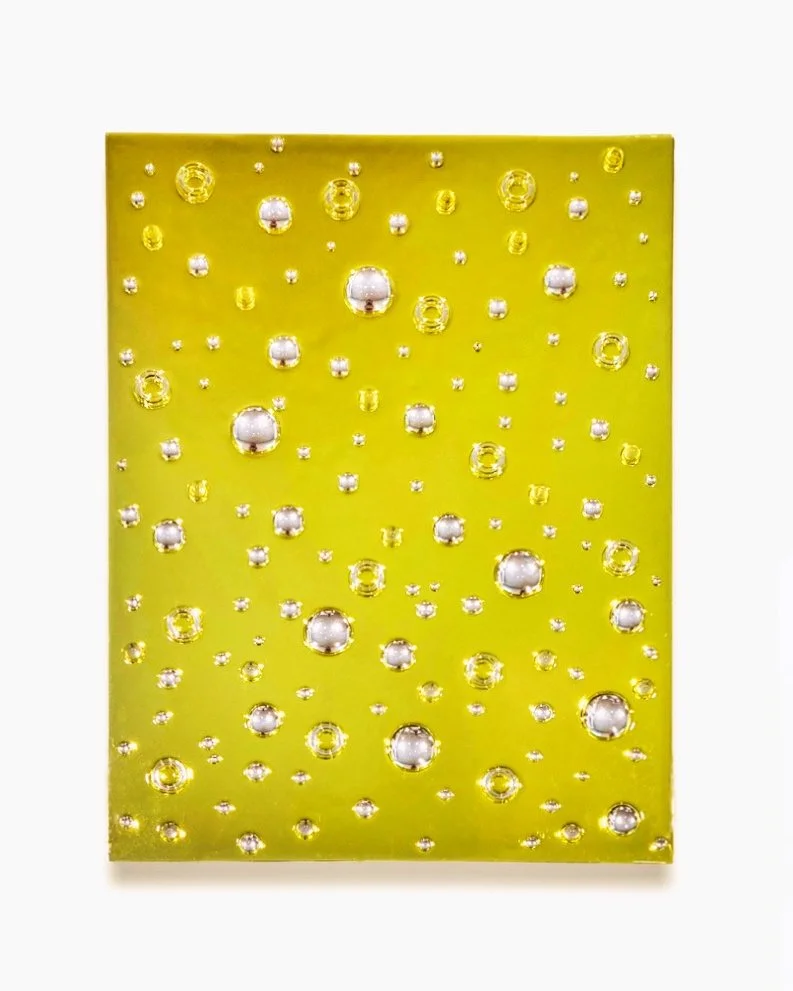 Ascension, 2024, Polymer acrylic and glass on wood