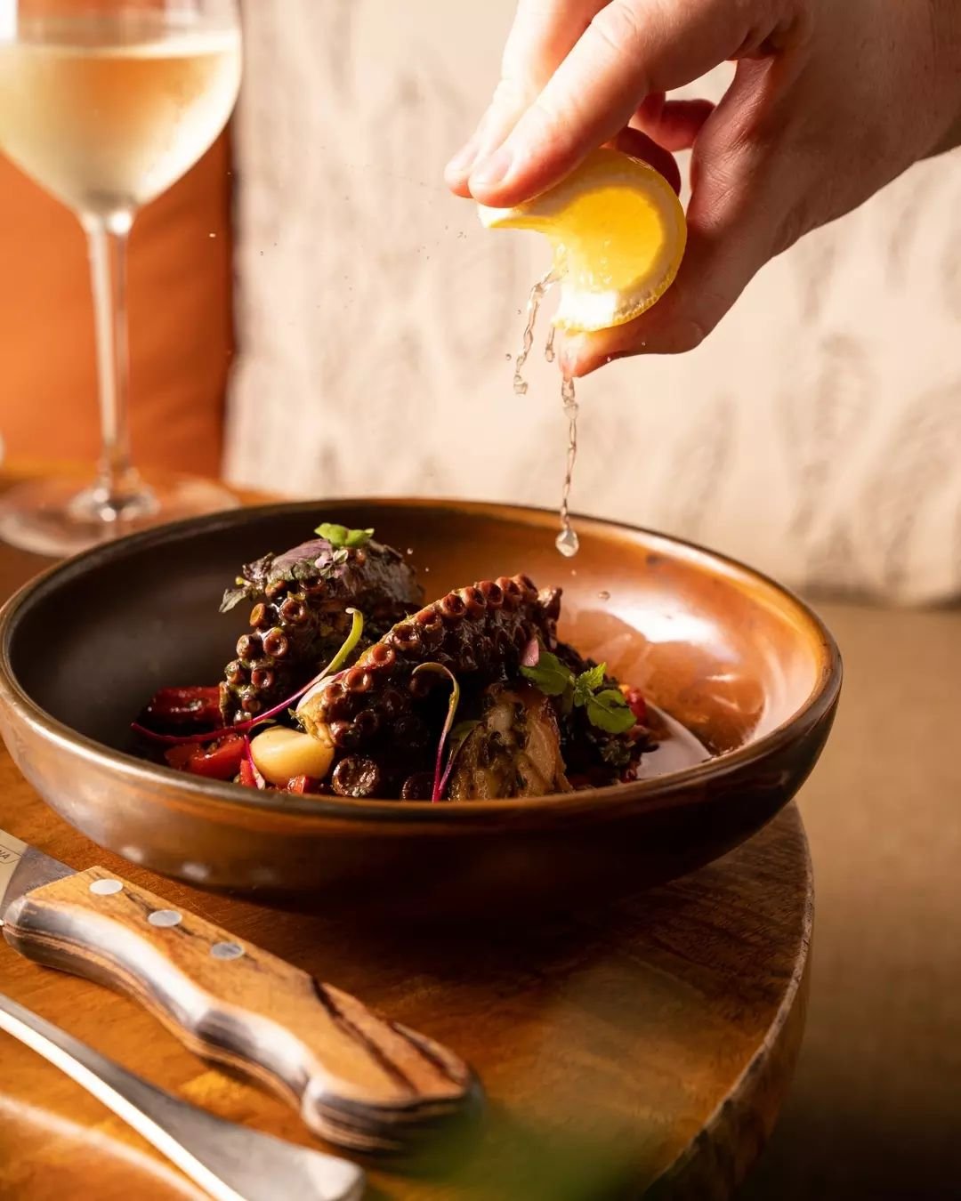 When life gives you lemons - squeeze them over our Chargrilled Fremantle Octopus!