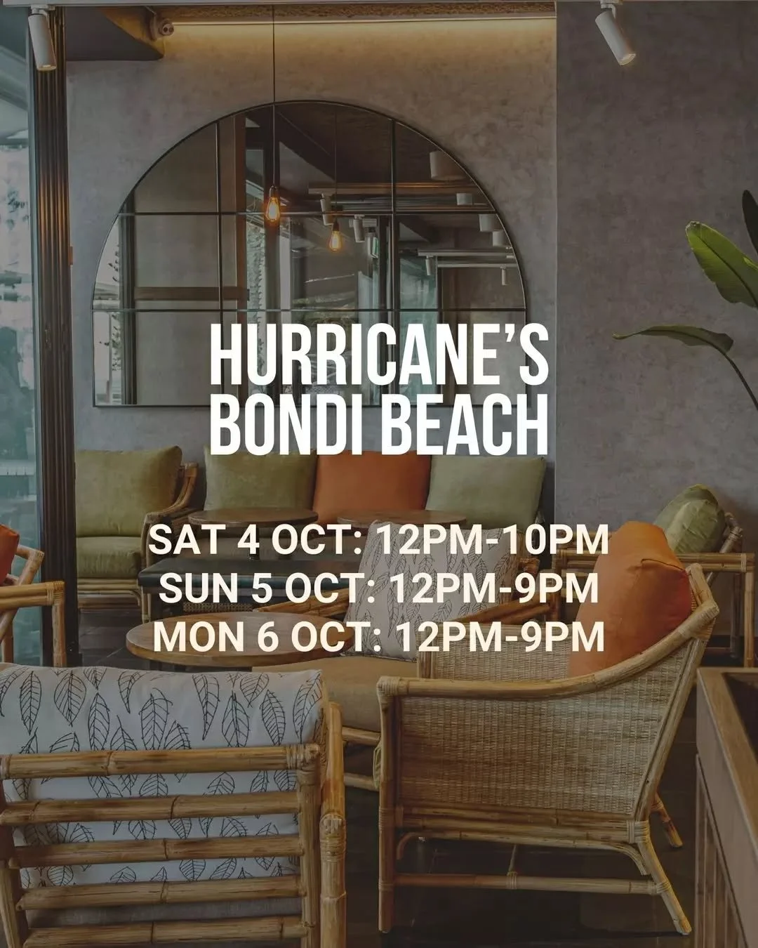 Long weekends &amp; all-out feasts go together. Our NSW &amp; QLD restaurants are ready and waiting to welcome you in for a deliciously good time.

🥩 OPEN HOURS 🍻
Bondi Beach
Sat 4 Oct: 12pm-10pm
Sun 5 Oct: 12pm-9pm
Mon 6 Oct: 12pm-9pm

Cronulla Be