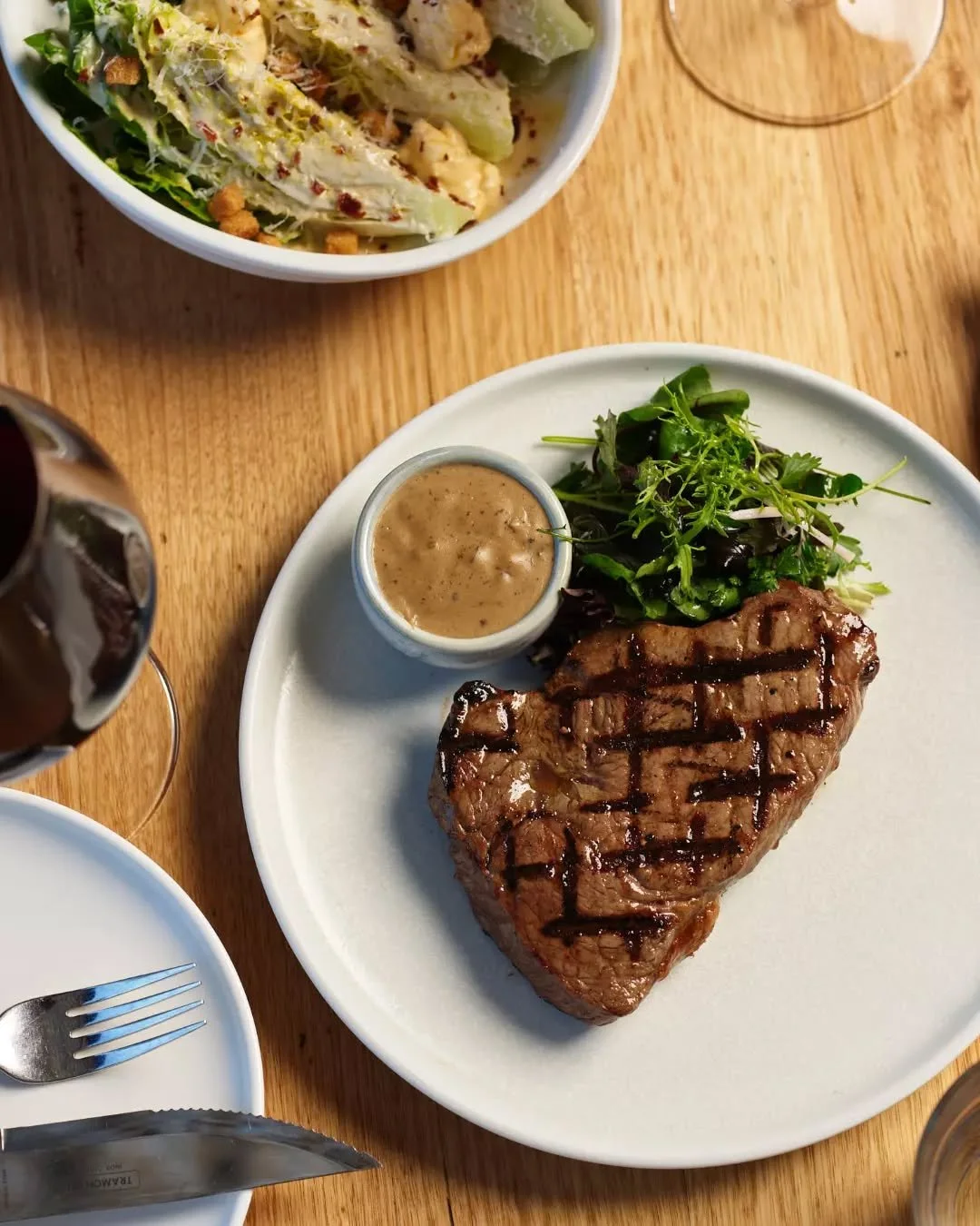 We heard you and we delivered. 🥩🍷

Steak and wine night is officially a Friday lunch thing too. For $50, enjoy a perfectly seared Wagyu steak, crispy fries, a fresh garden salad, and a glass of red wine.

Monday 5pm&ndash;9pm | Friday 12pm&ndash;3p