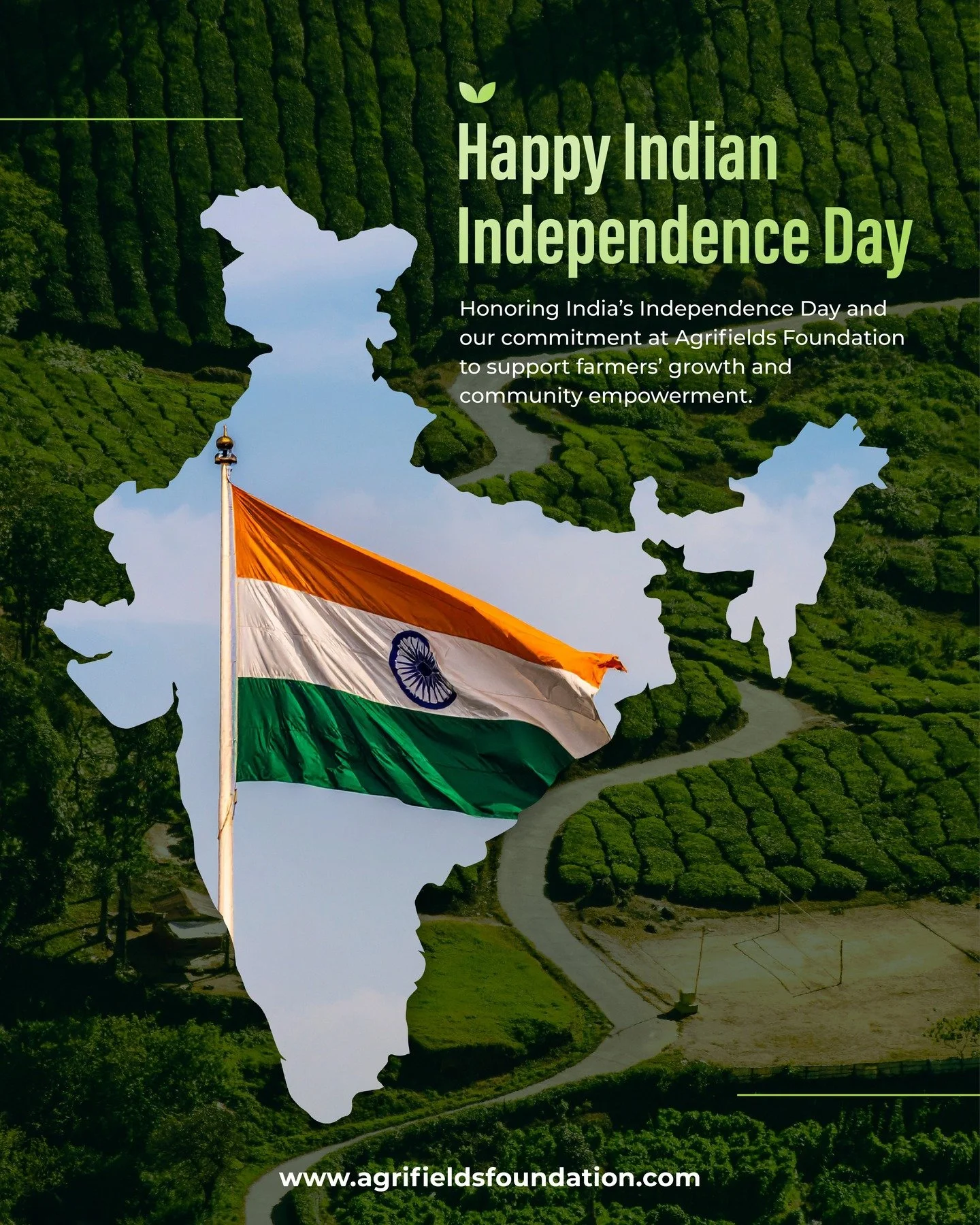 This Independence Day, we honor the farmers whose hands nourish the nation. At Agrifields Foundation, we stand with them&mdash;supporting their growth, resilience, and independence. We are aiming and working towards an Atmanirbhar Kisan&mdash;a self-