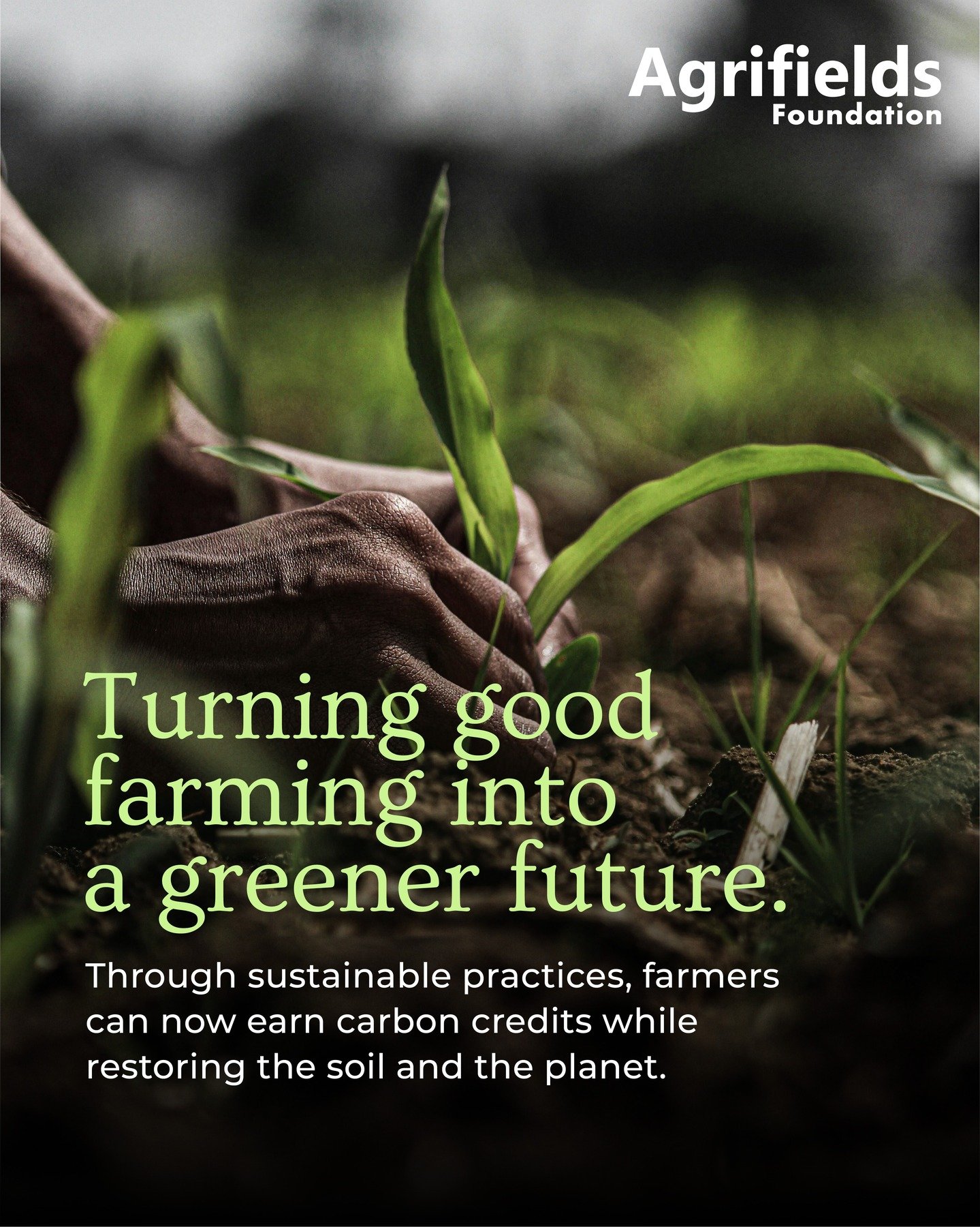 Carbon credits start on the ground with awareness, learning, and the right farming practices. At Agrifields Foundation, we&rsquo;re helping farmers understand soil health, sustainable methods, and the role agriculture can play in climate action. Step