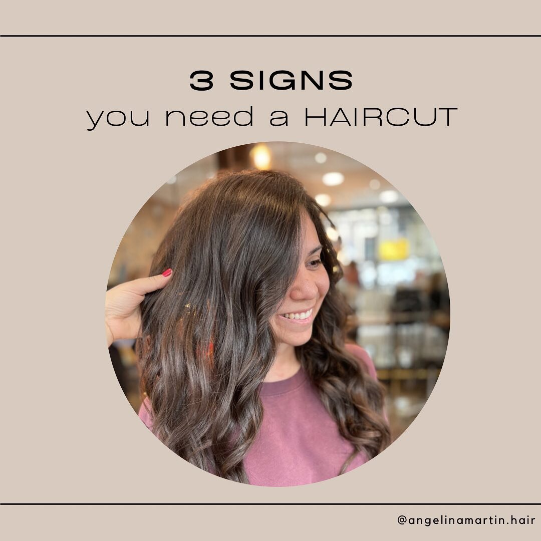 Regular haircuts are an essential part of any hair care routine! How often you should get your hair trimmed depends on many factors, but here&rsquo;re some signs that definitely need it:

1. Your ends dry faster than the rest of your hair.  When your