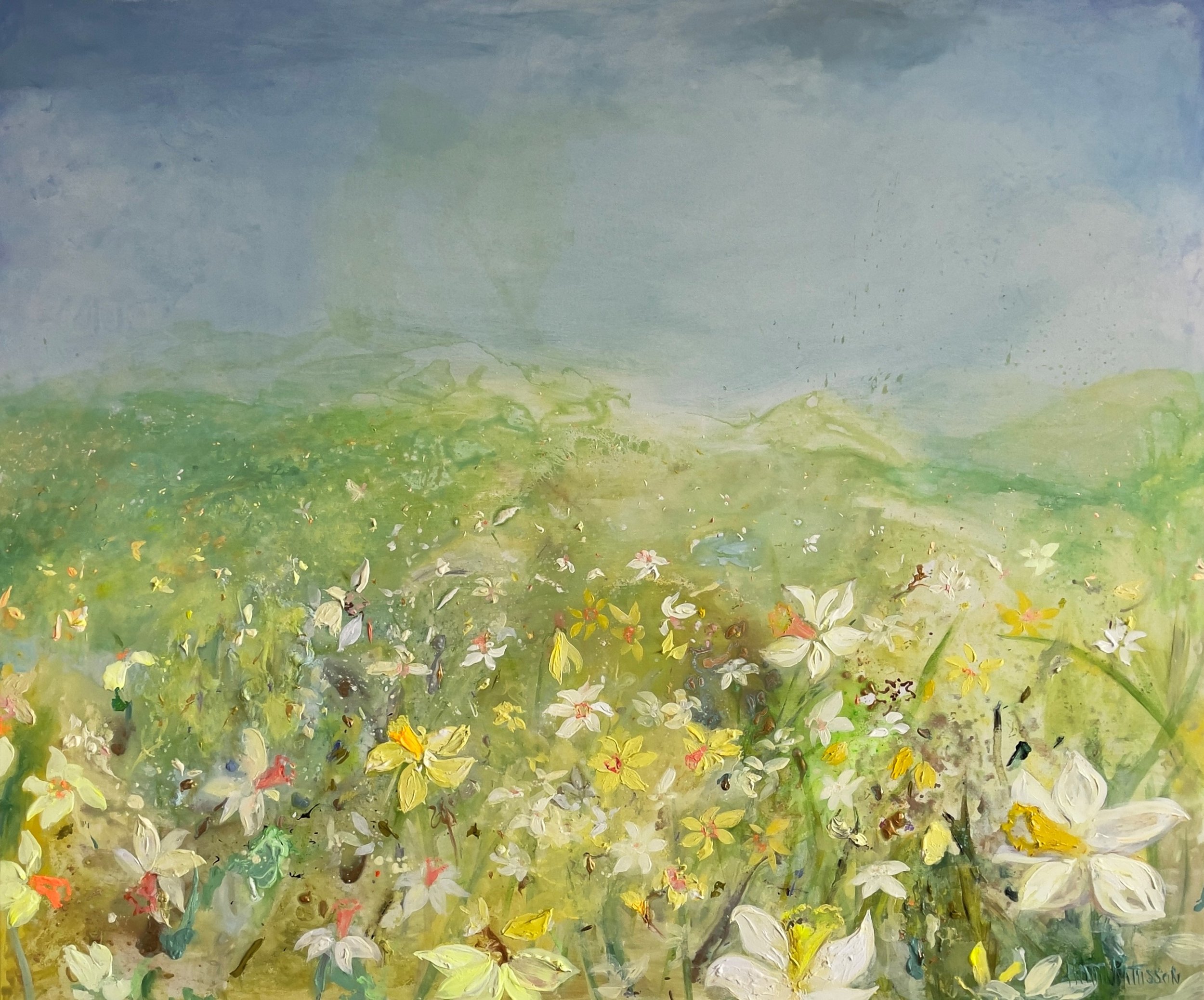Hatti Pattison, My Daffodil Dream, acrylic on canvas, 120x100cm, £6,500.jpg
