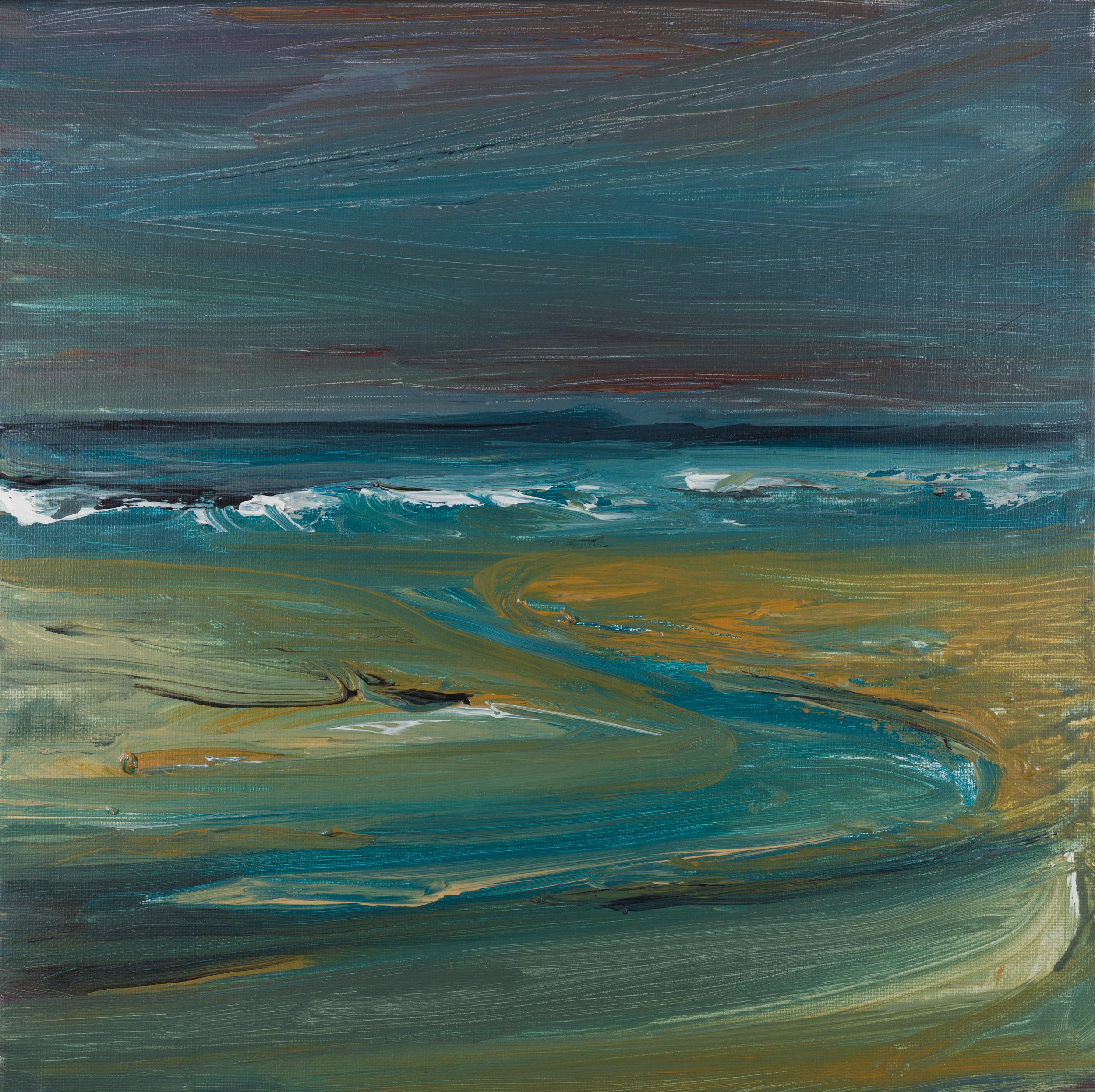 Zanna Wilson, Tiree Tide Pools, acrylic on canvas, 30cm x 30cm, £620.jpg