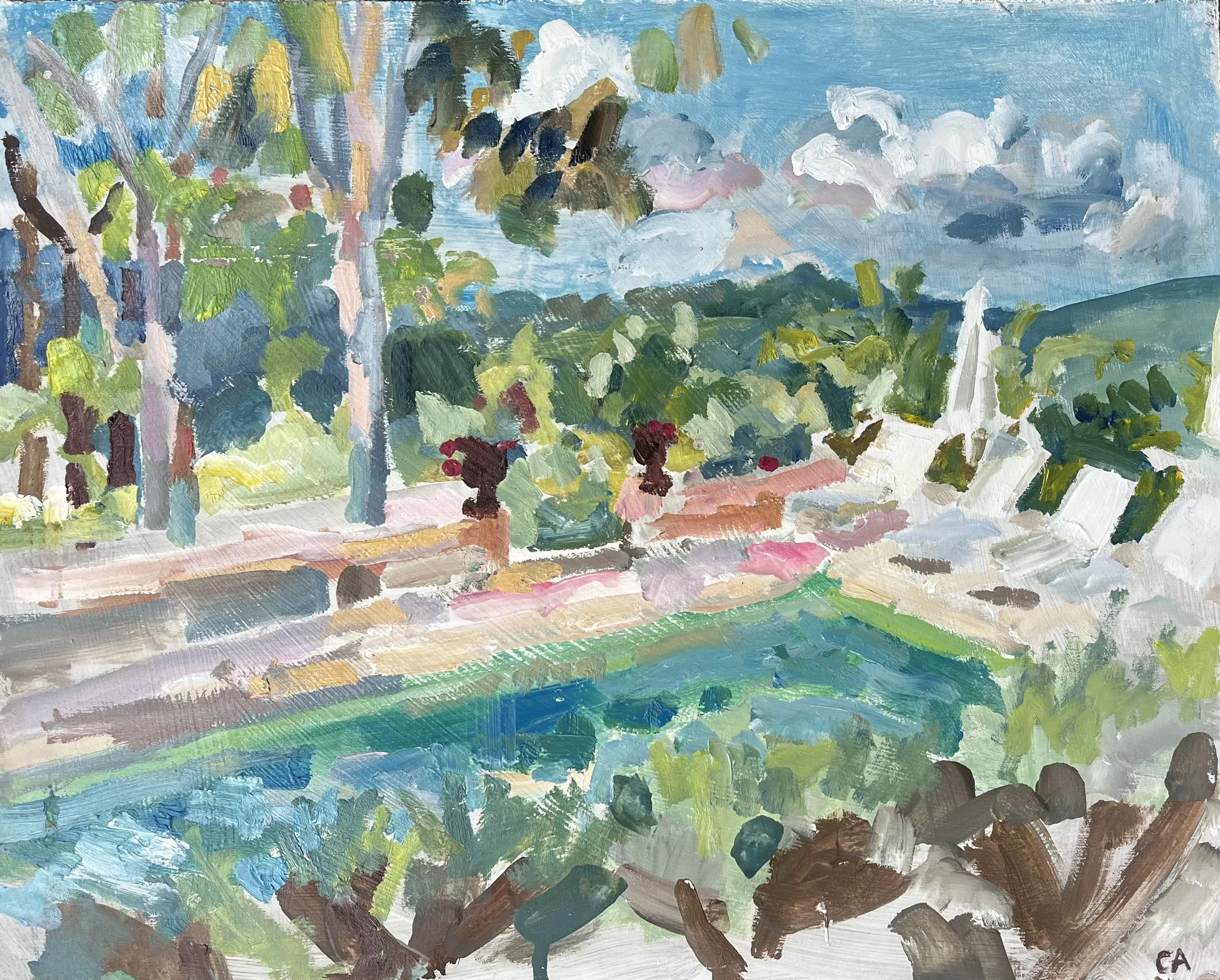 Clare Arbuthnott RSW, Summer Pool