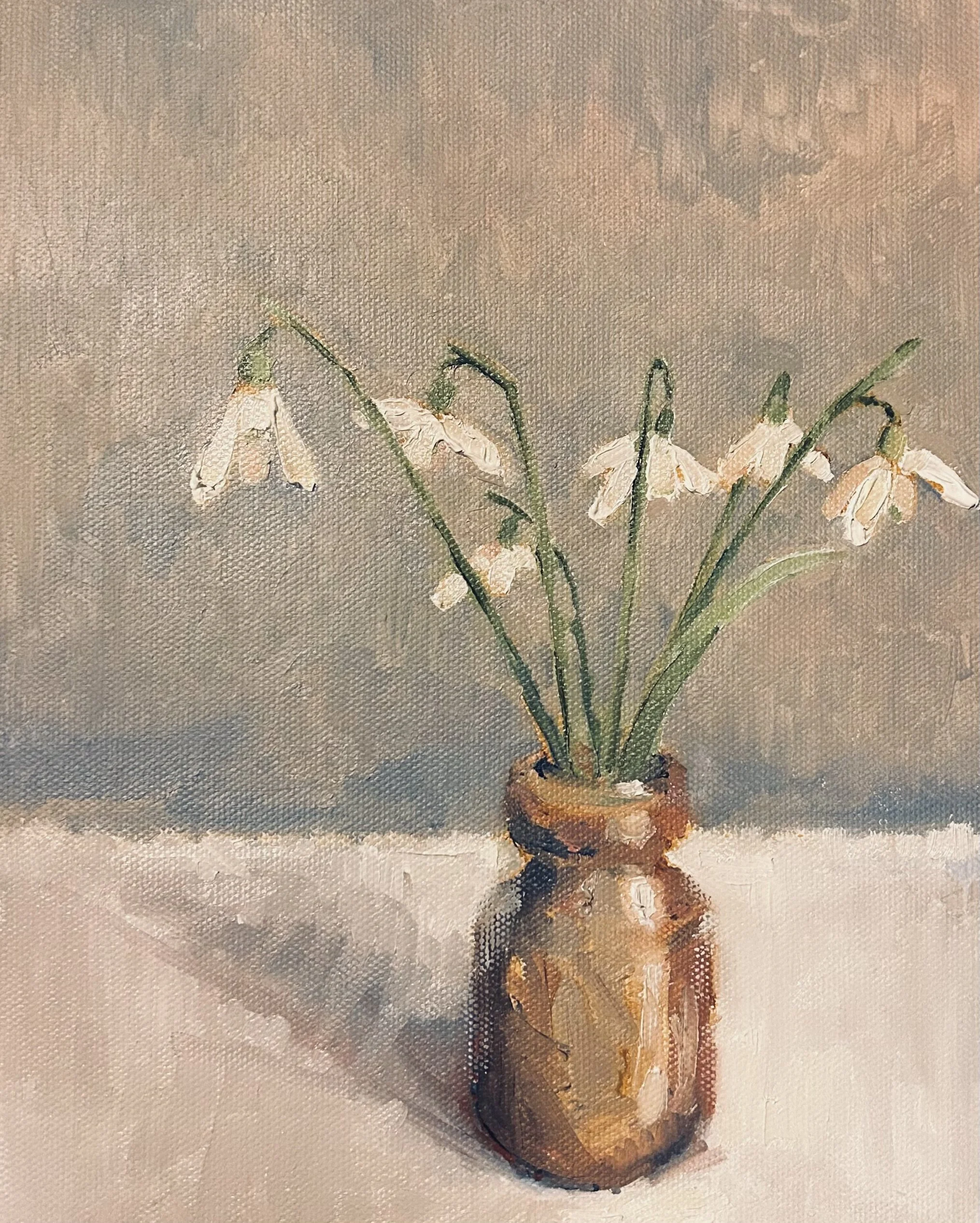 Nicola Stratton Tyler SWA, Garden Snowdrops