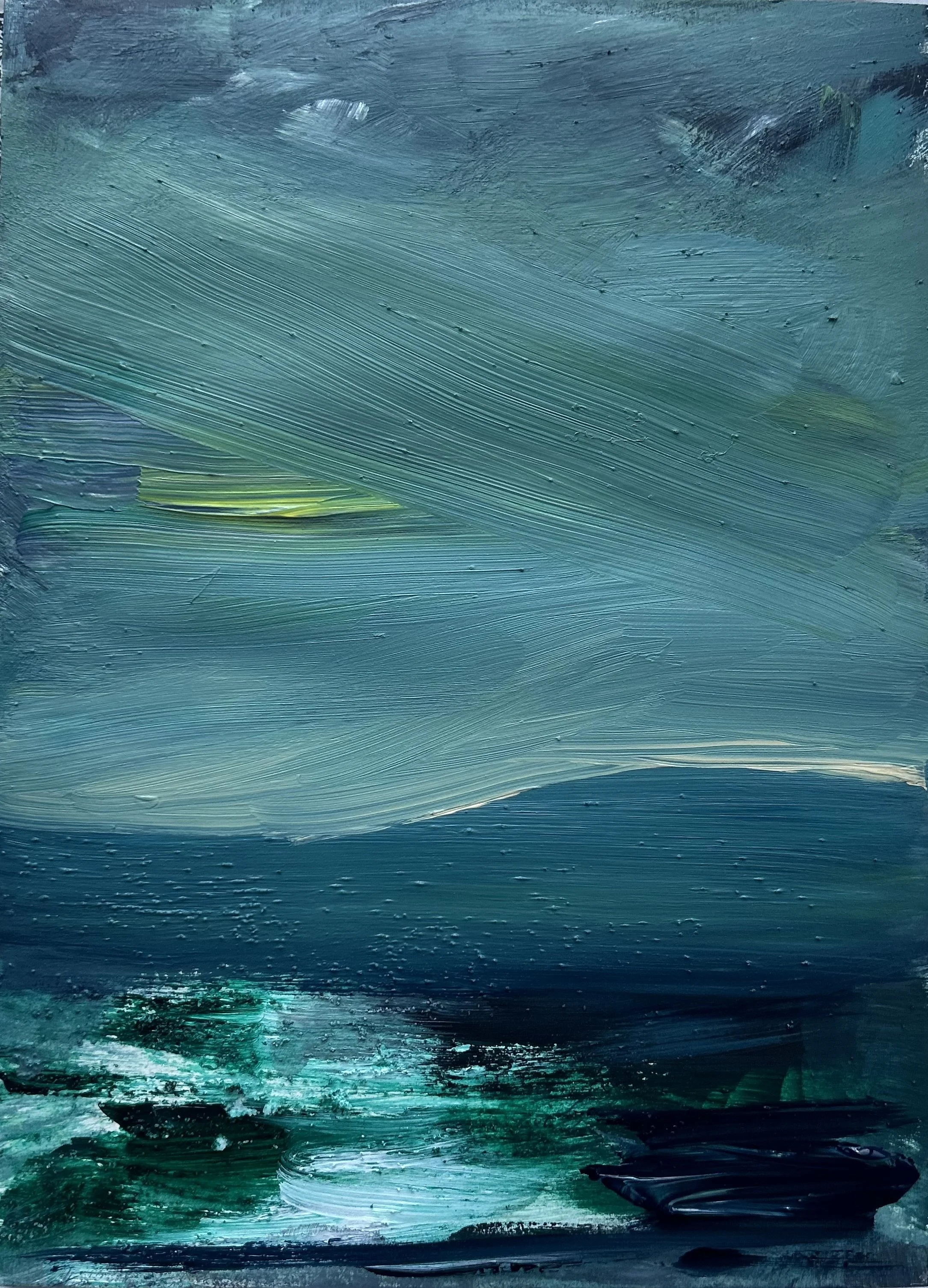 Zanna Wilson, Torridon Winter Light, acrylic on paper, 41cmx 13cm, £520.jpg