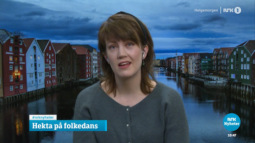 NRK Helgemorgen 27.01.2024: Hekta på folkedans