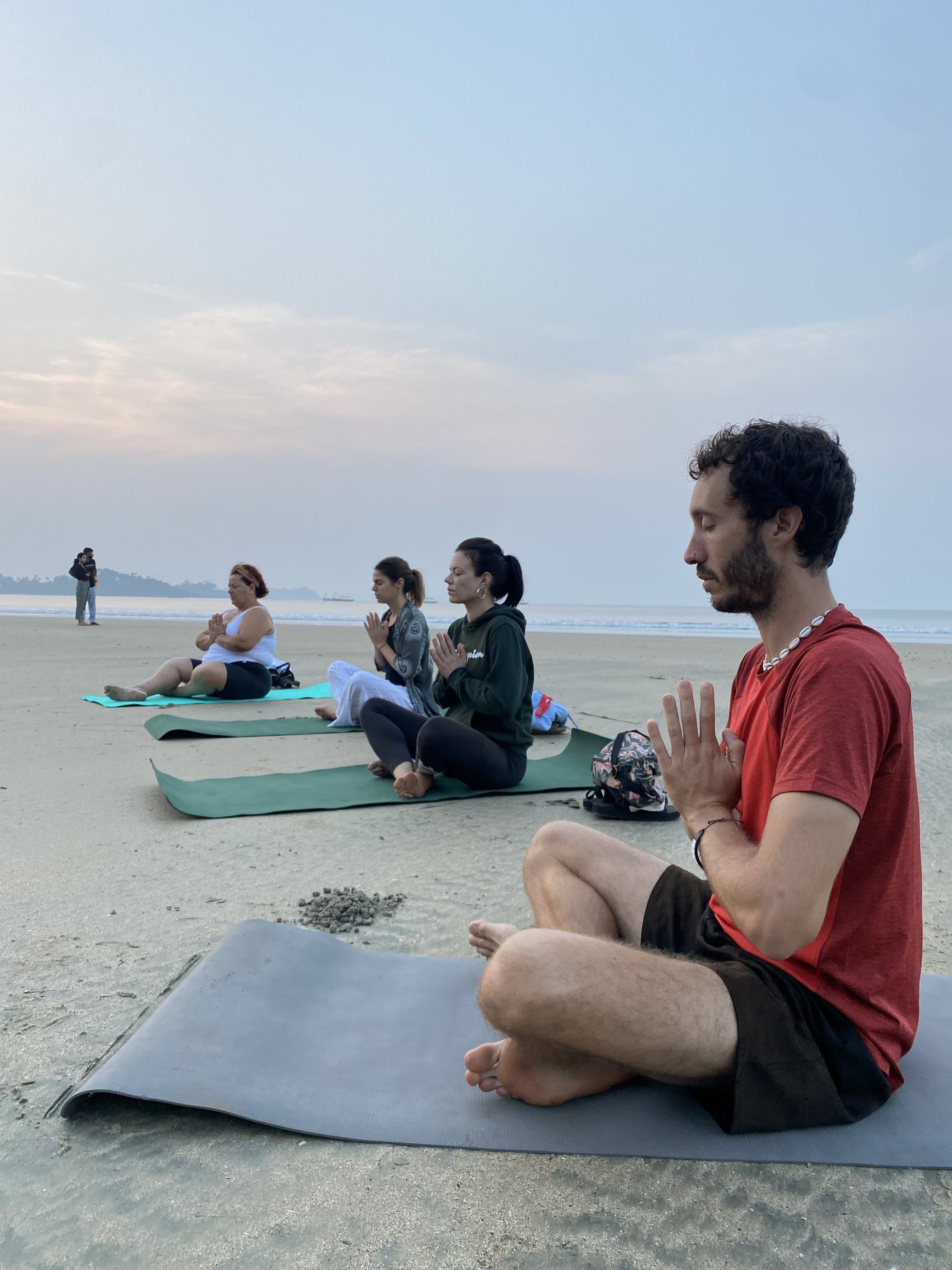Morning yoga Palolem Beach yoga Retreat with Joy & Yoga Mallorca