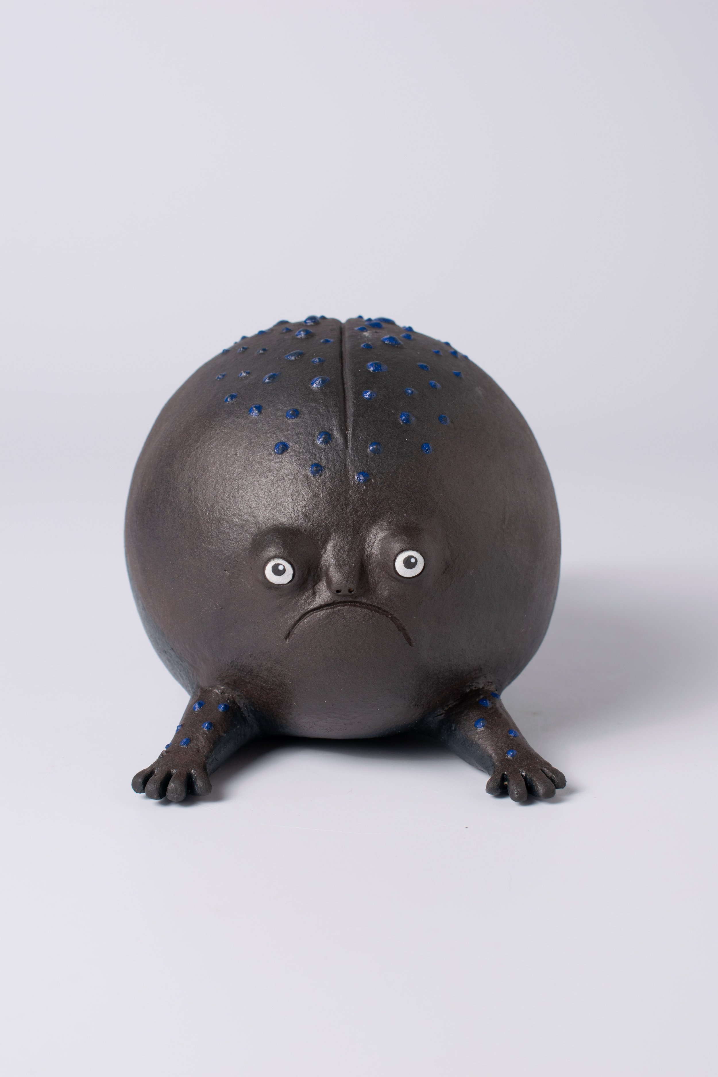 Black yoga rain frog
