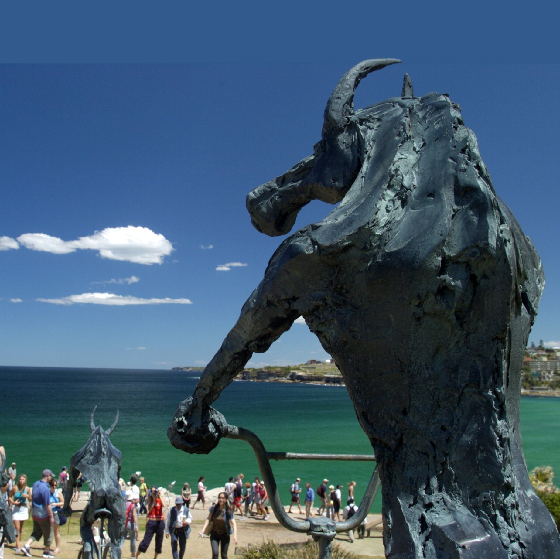 "Race Against Time" 2004
Sculpture by the Sea 2004
Acrylic Resin, Steel