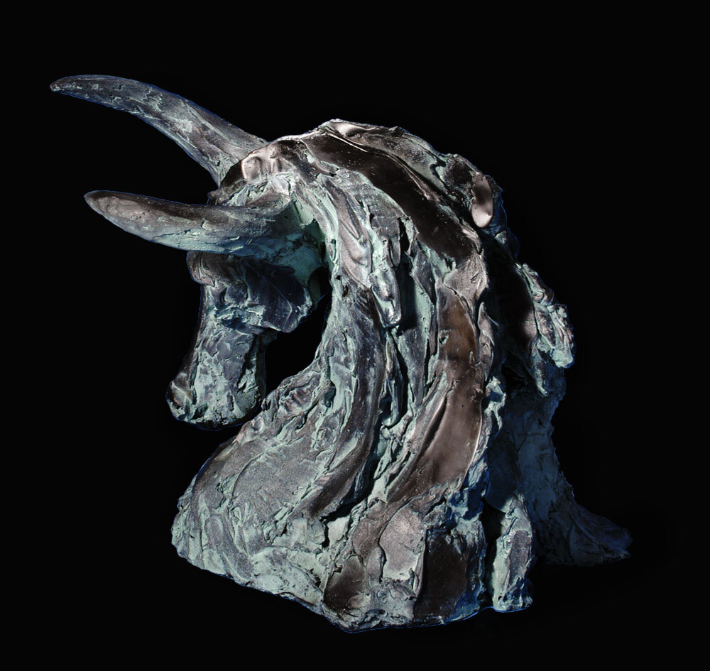 "Minotaur Head" 2005
Acrylic resin, wire