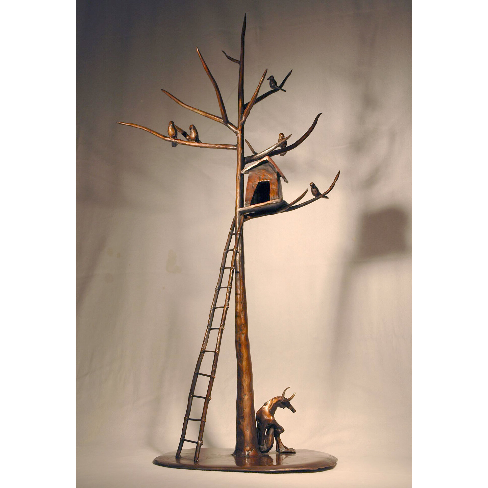 "Bird House" 2007
Bronze