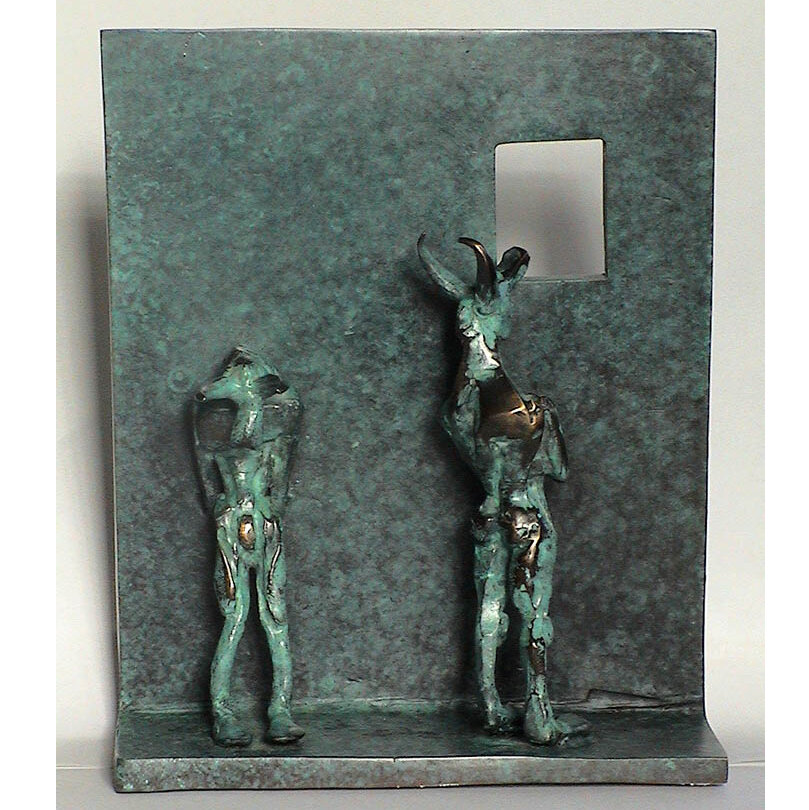 "Scenario III" 2003
Bronze
15x15x4cm