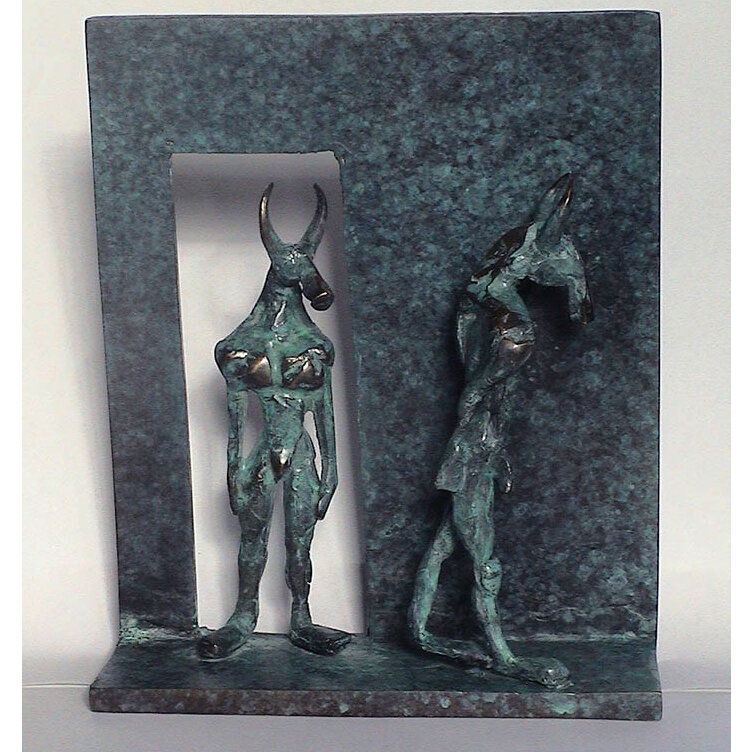 "Scenario II" 2003
Bronze
15x15x4cm