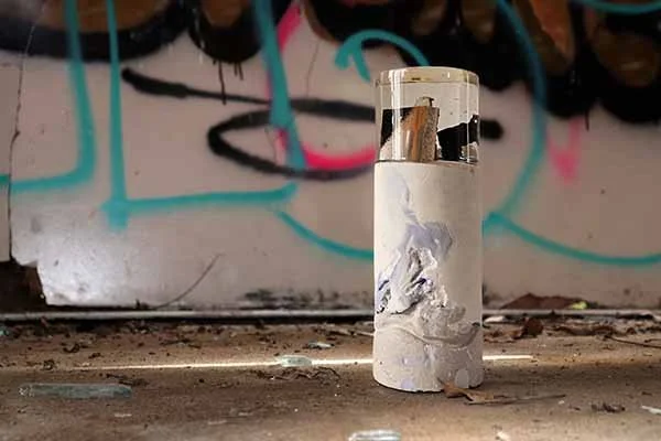 Wall Story No. 8, 2020, pieces of wall, steel, tile, plaster, cement, resin, 14cm tall x 4.8cm in diameter