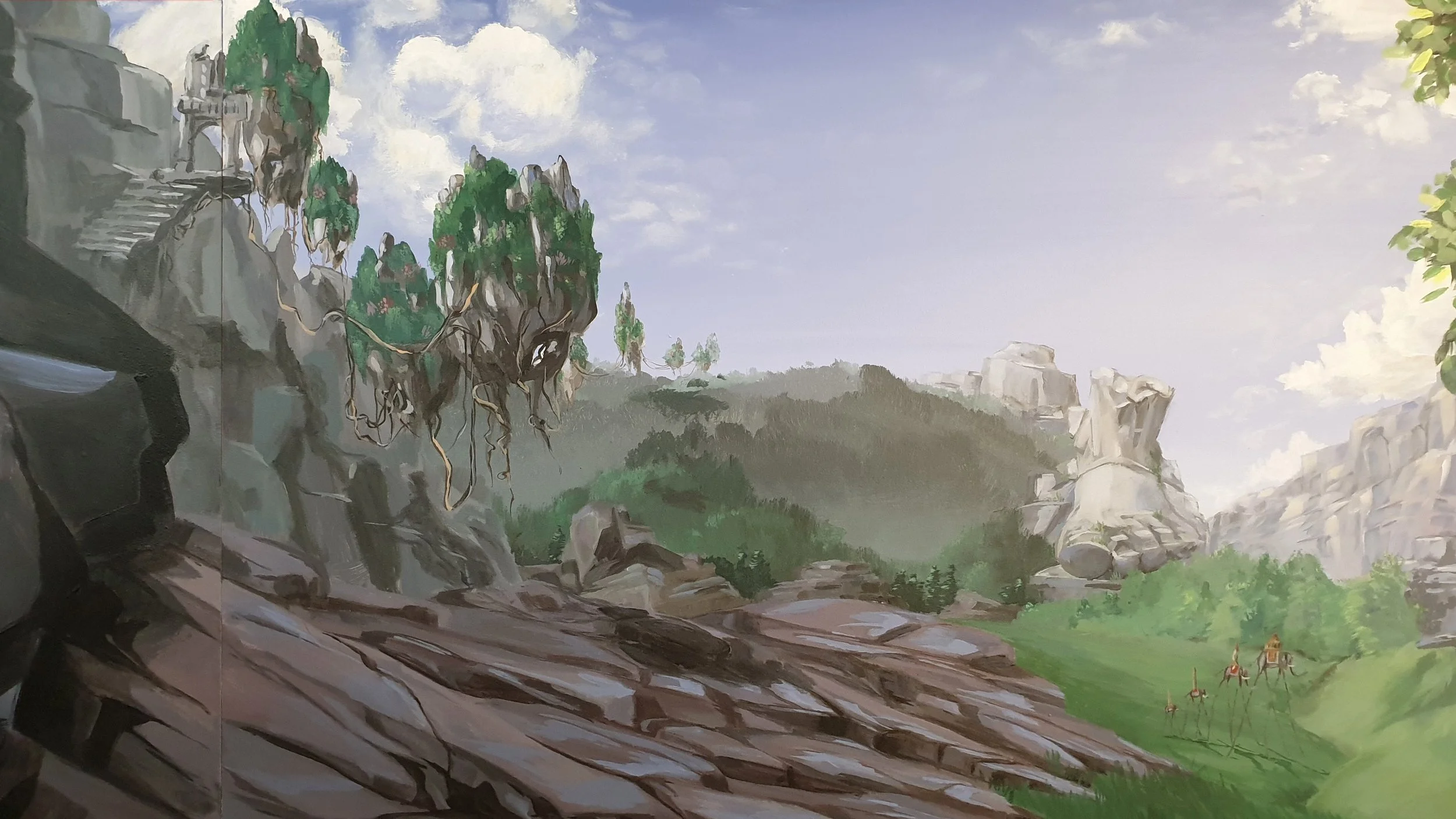 Artbymieke_illusion wall_detail_floating islands