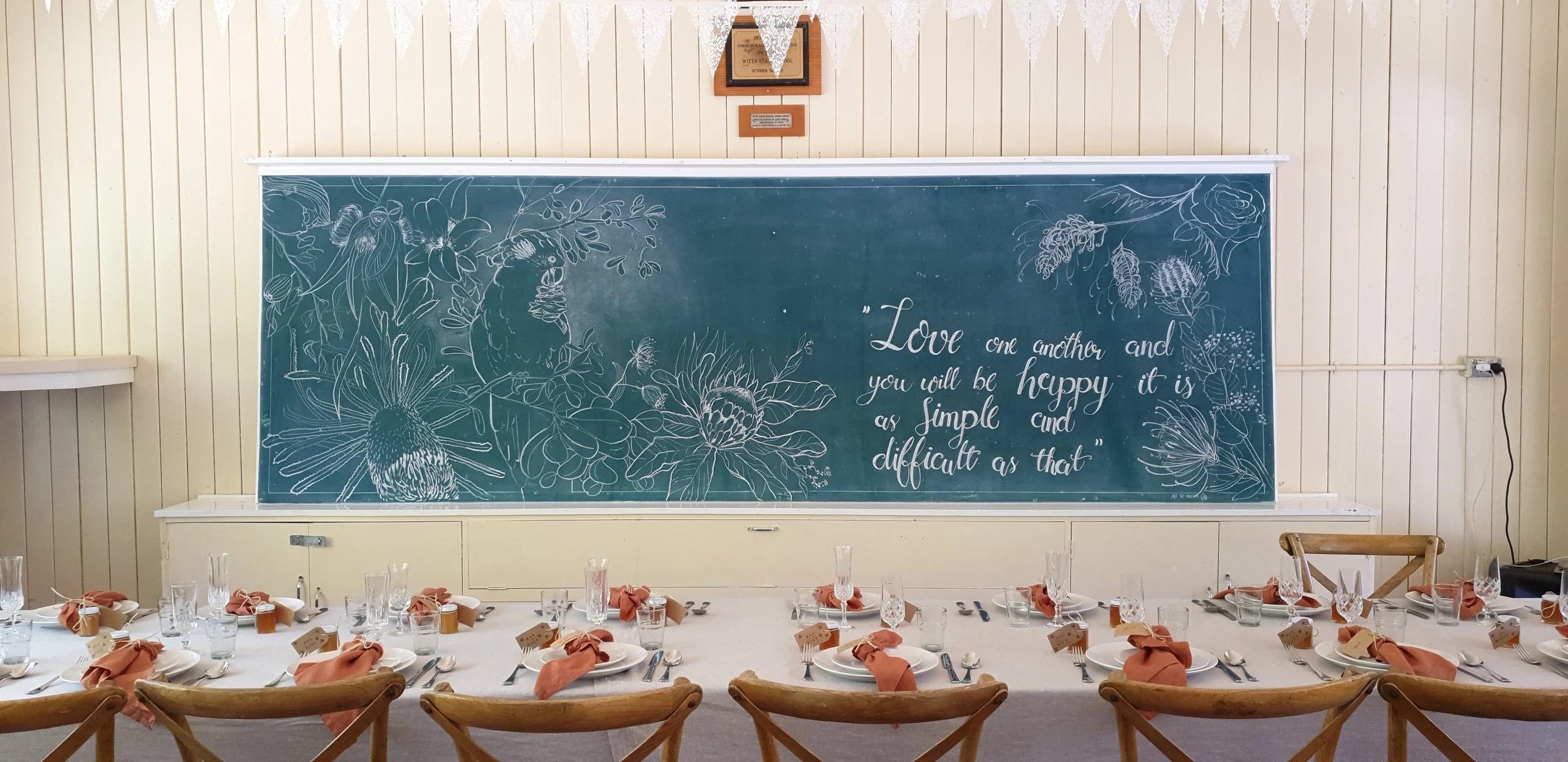 Wedding Chalk Mural